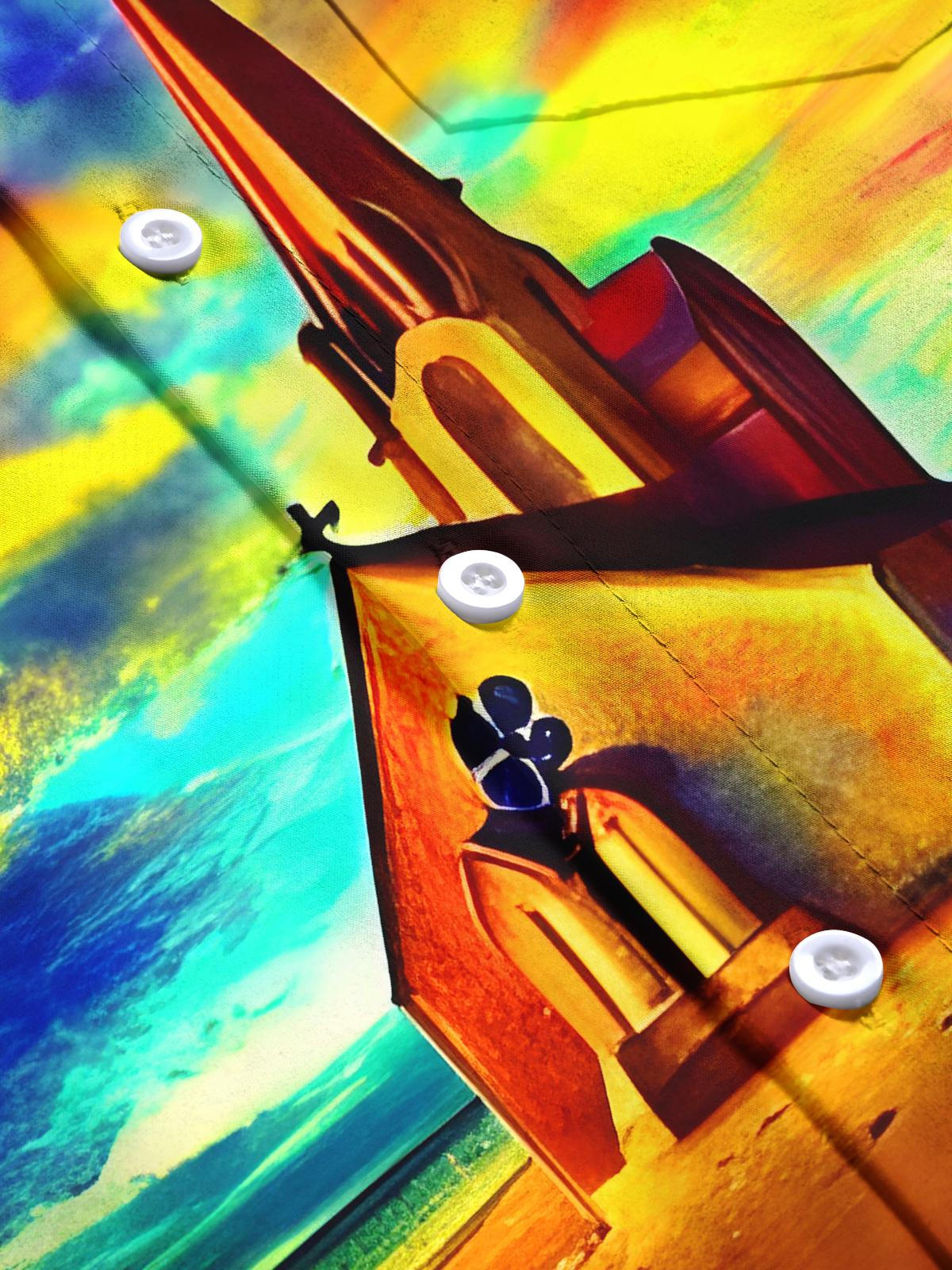 Beach Church Men's Pocket Short Sleeve Shirts