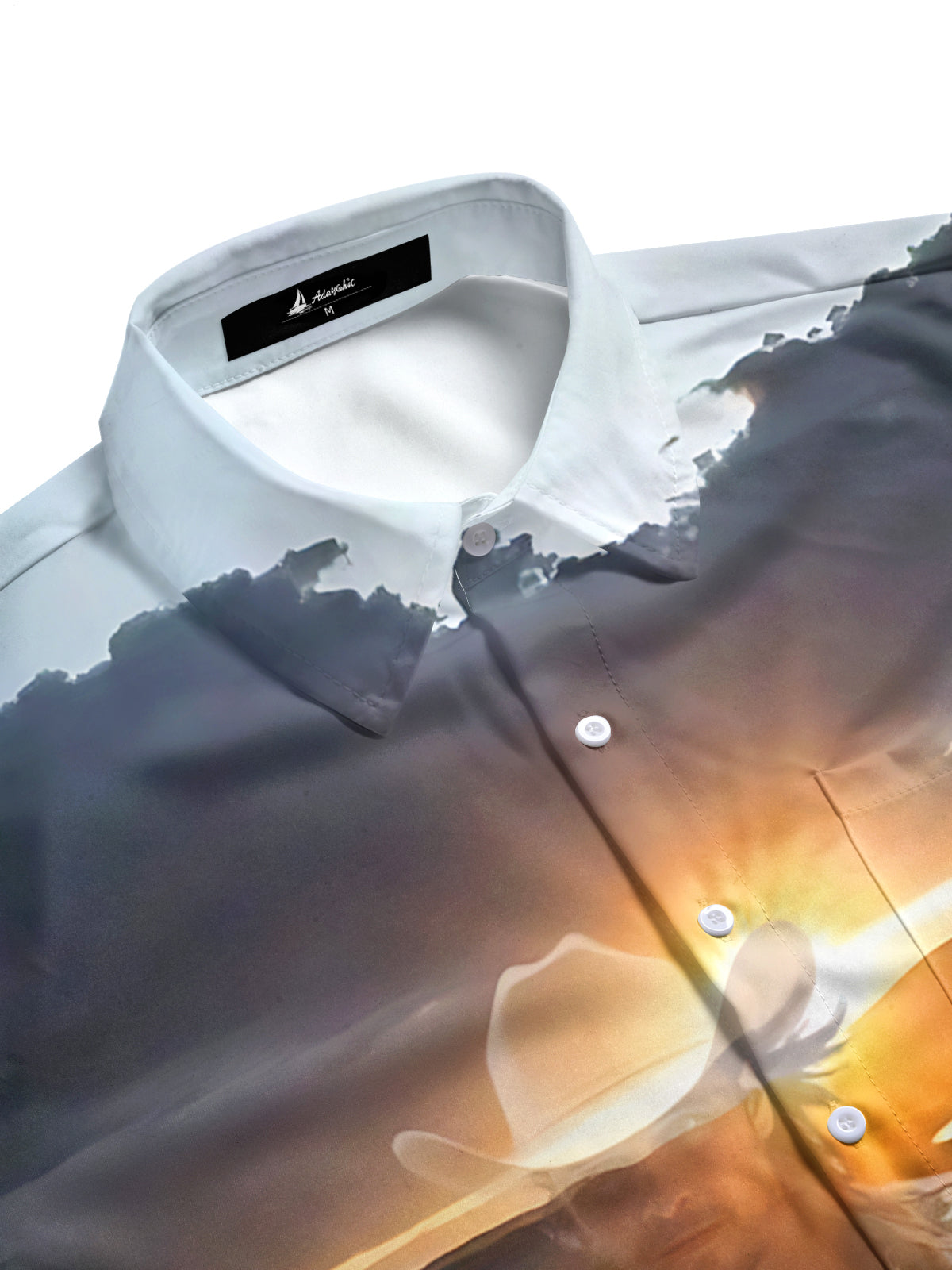 Western Cowboy Horses Print Men's Pocket Short Sleeve Shirts