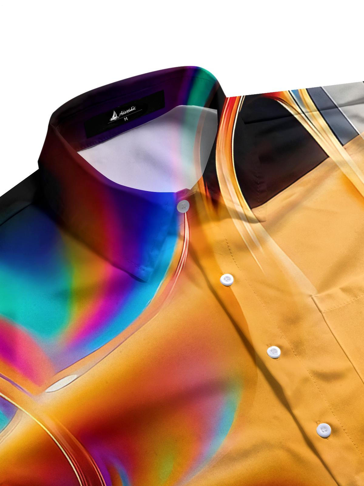 Bubble Tea Art Print Men's Pocket Short Sleeve Shirts