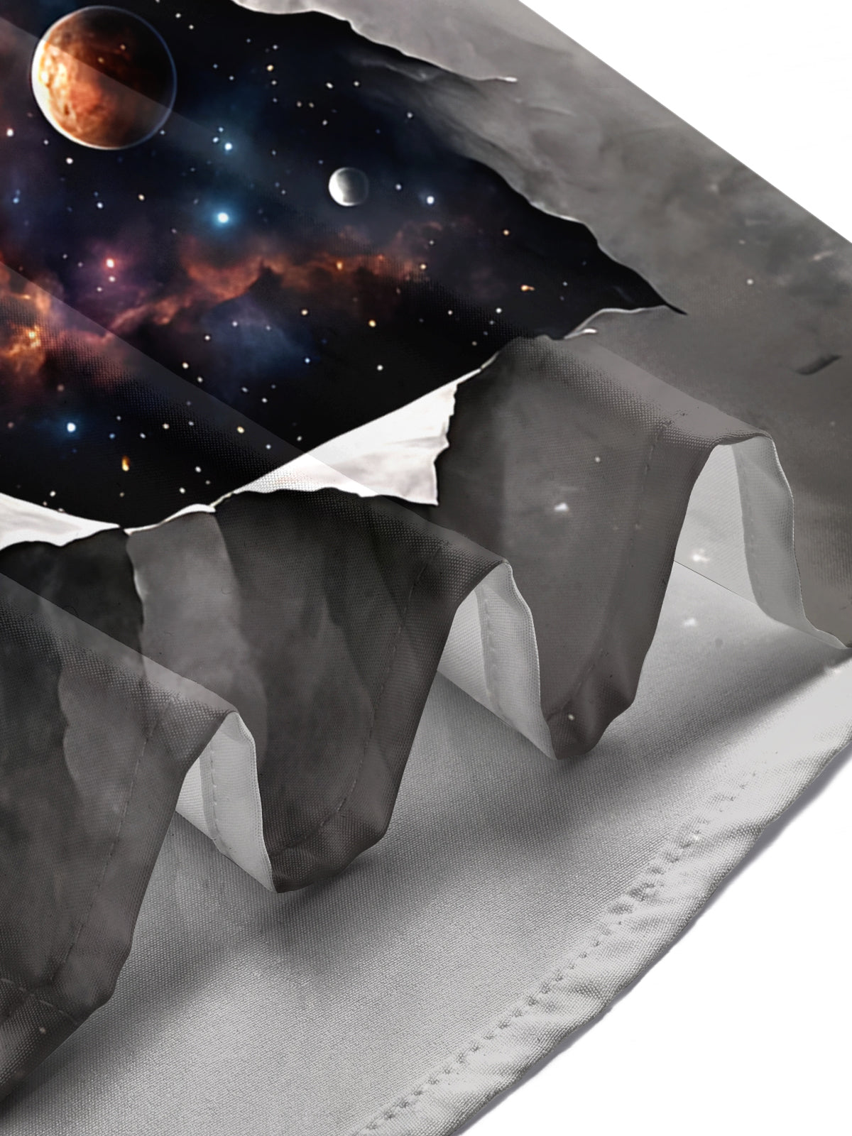 Space Astronaut Print Men's Pocket Short Sleeve Shirts