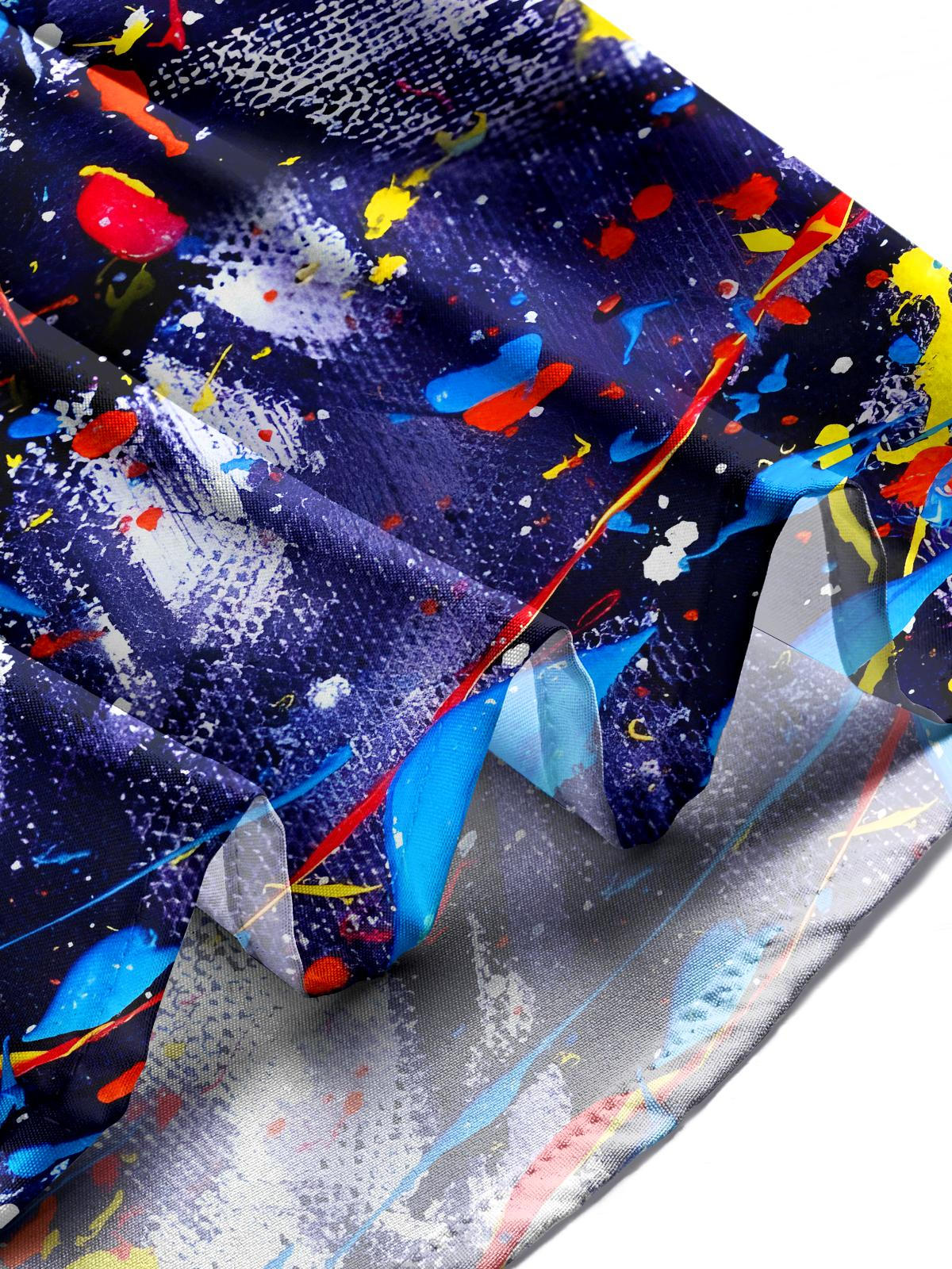 Tie Dye Men's Pocket Short Sleeve Shirts