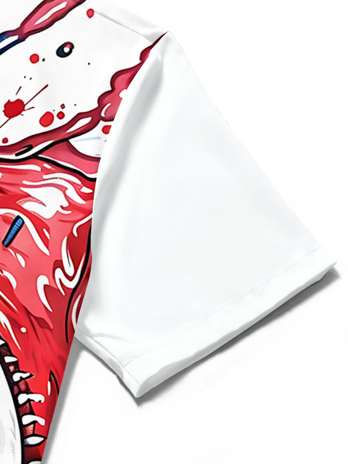 Baseball Print Men's Pocket Short Sleeve Shirts