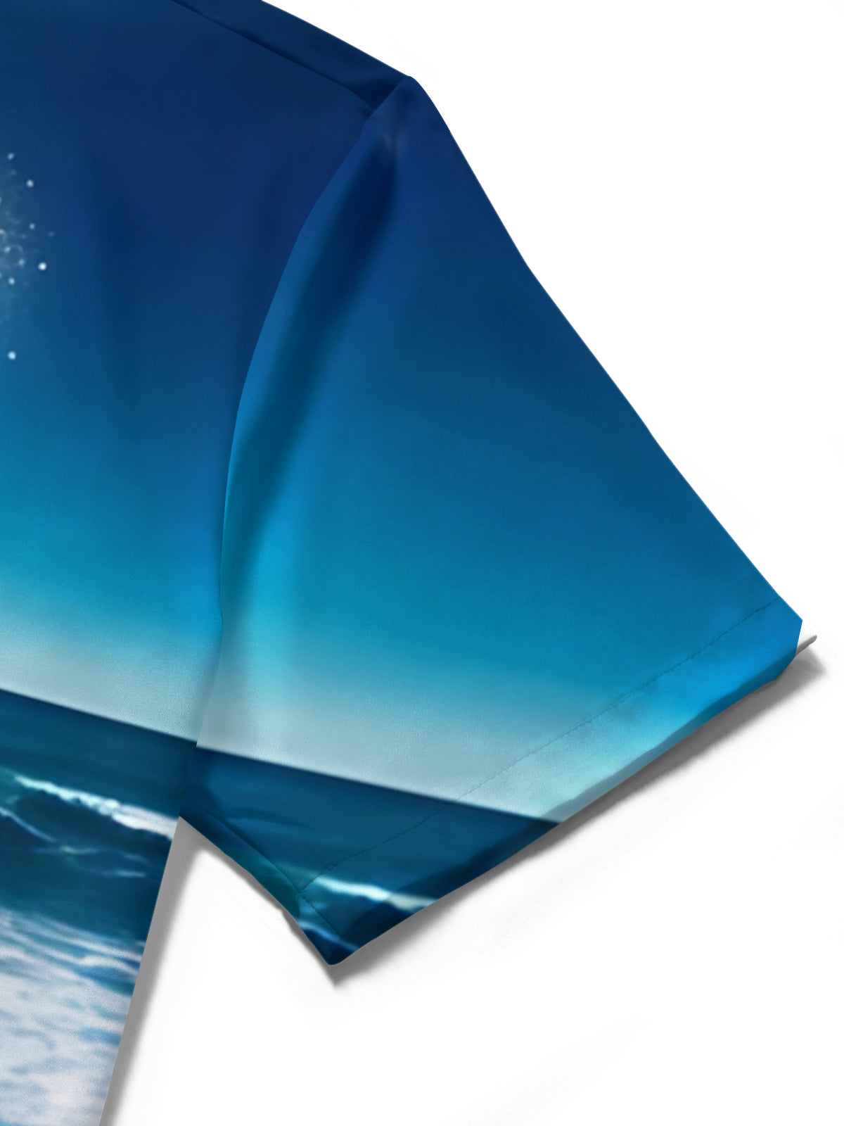 Beach Piano Print Men's Pocket Short Sleeve Shirts