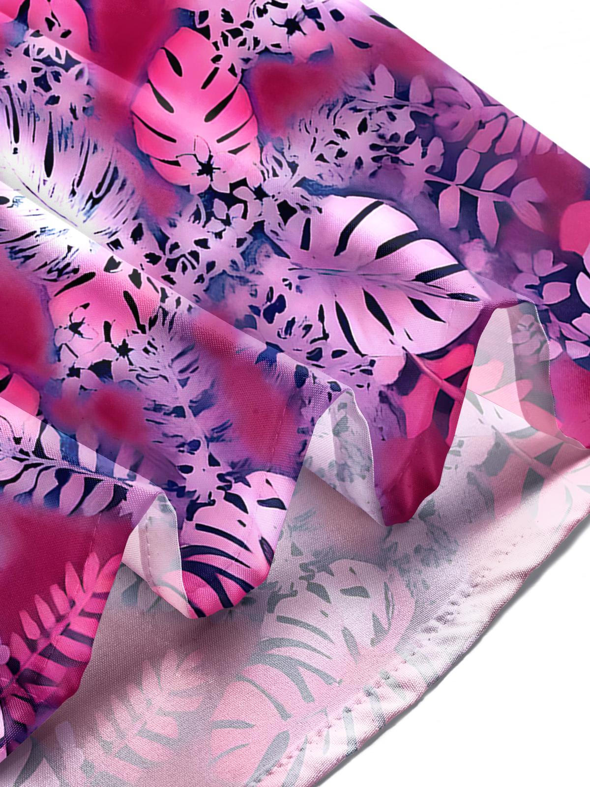 Hawaiiab Leaf Men's Pocket Short Sleeve Shirts