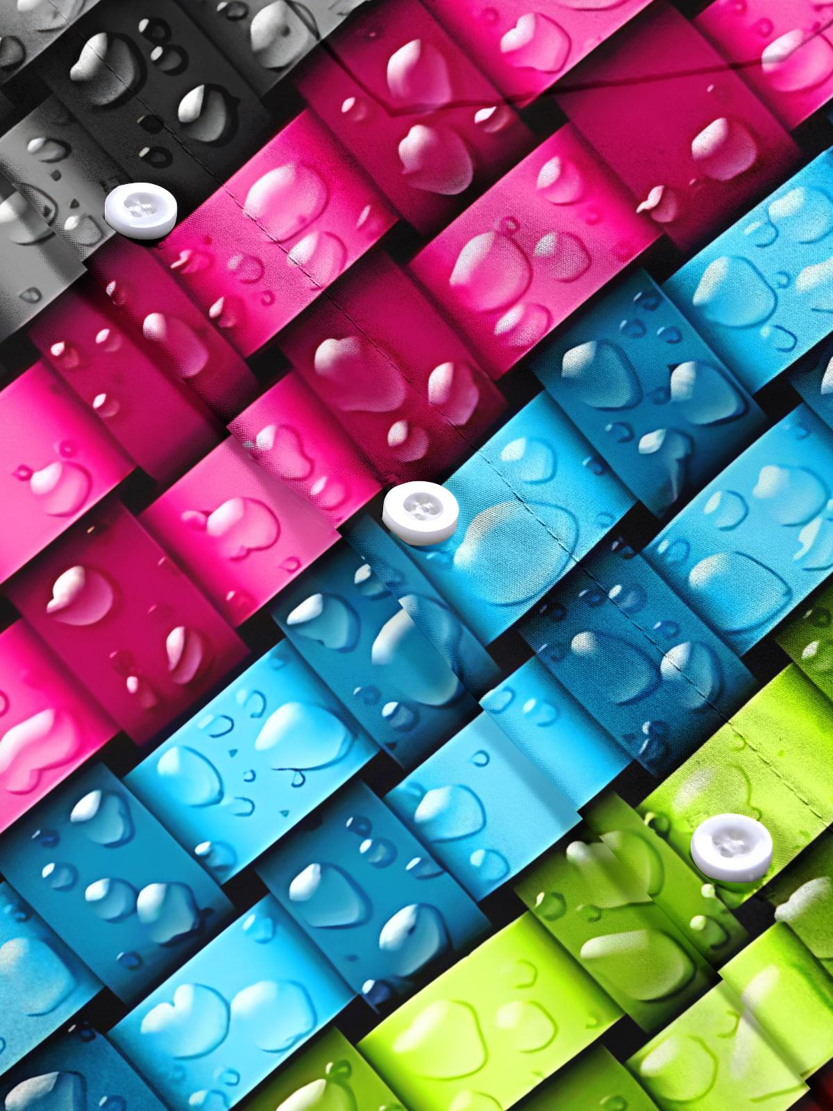 Geometric Print Men's Pocket Short Sleeve Shirts