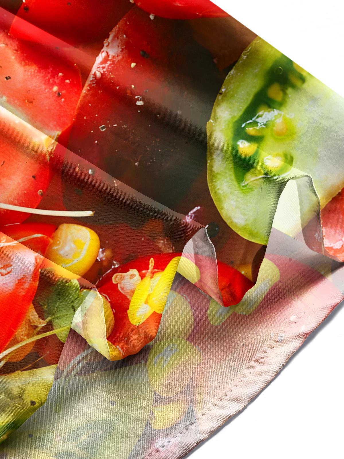 Salad Print Men's Pocket Short Sleeve Shirts