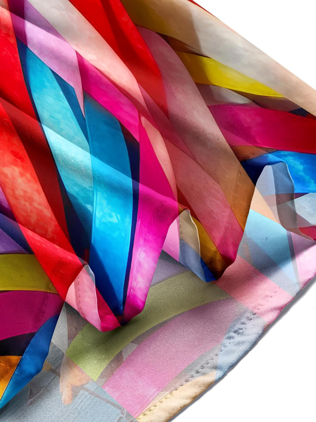 Ribbon Print Men's Pocket Short Sleeve Shirts