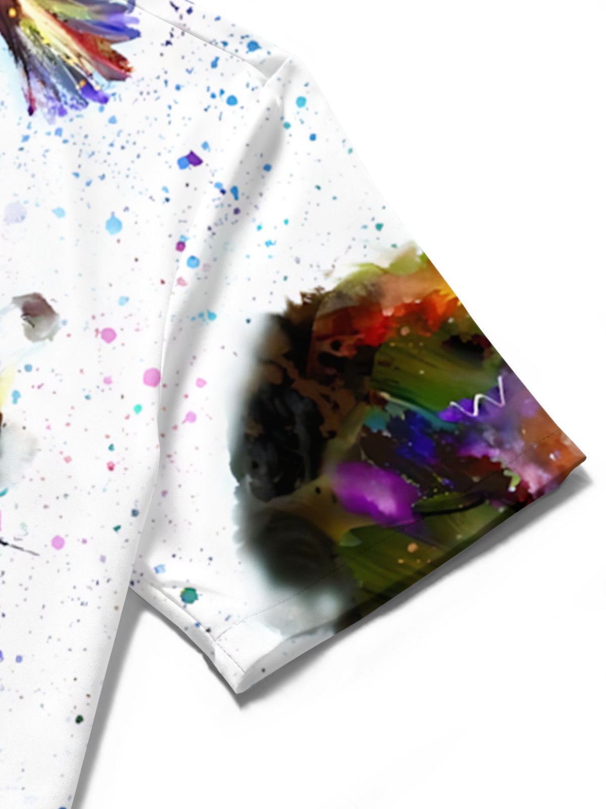 Animal Print Men's Pocket Short Sleeve Shirts