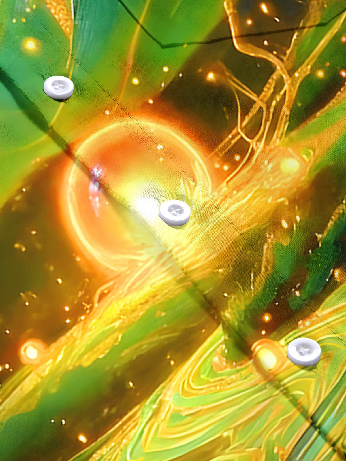 Hawaiian Coconut Tree Men's Pocket Short Sleeve Shirts