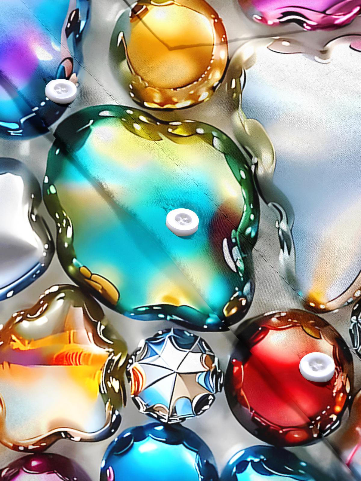 Abstract Men's Pocket Short Sleeve Shirts