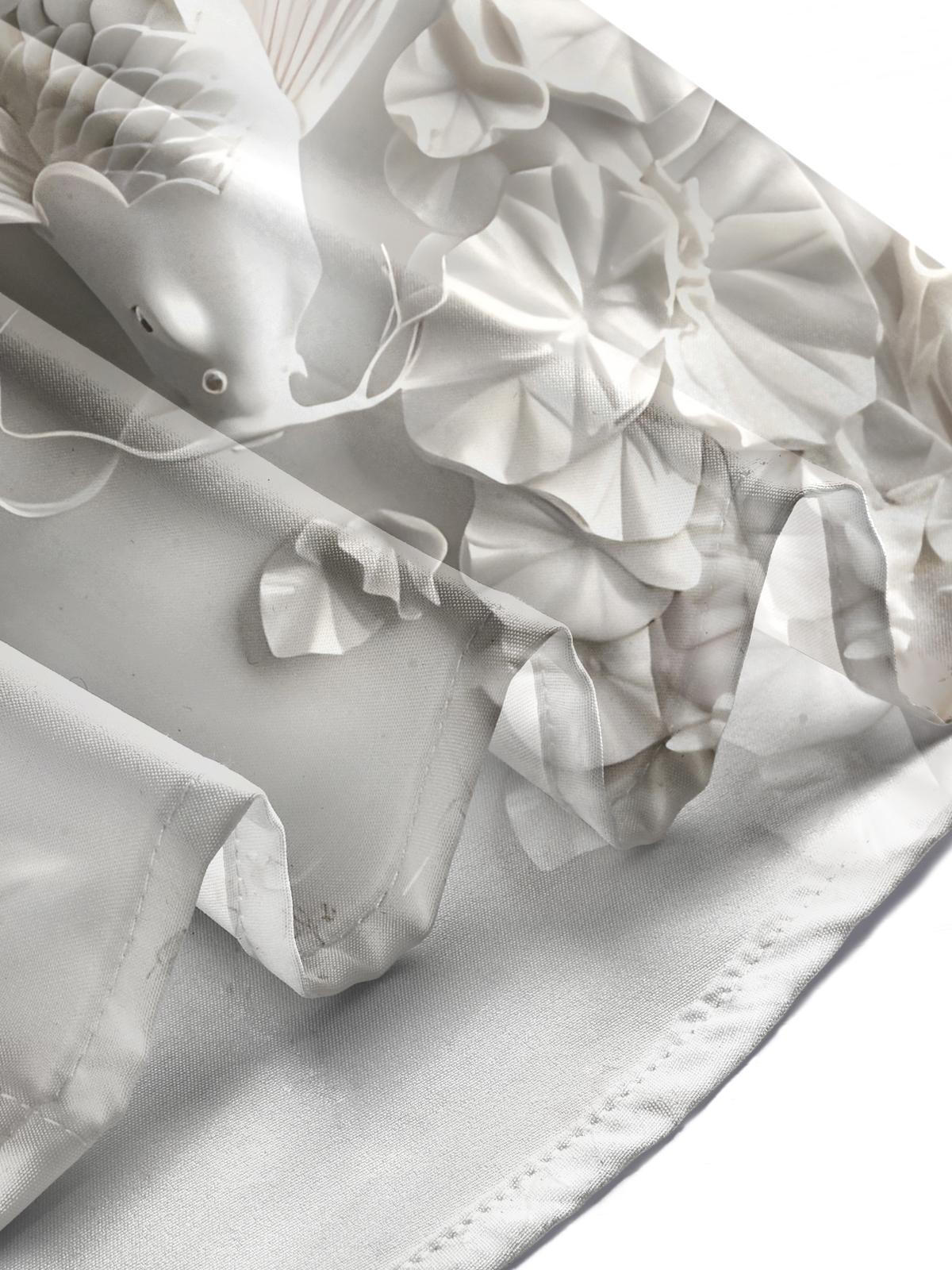 Fish Flower Art Print Men's Pocket Short Sleeve Shirts