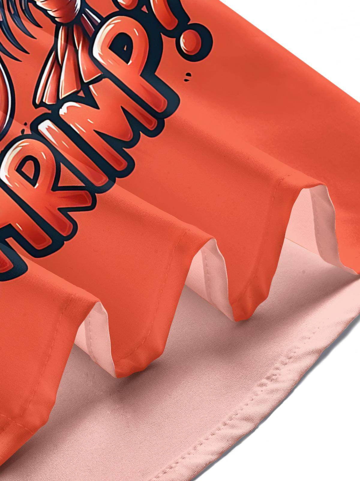 Funny Shrimp Print Men's Pocket Short Sleeve Shirts