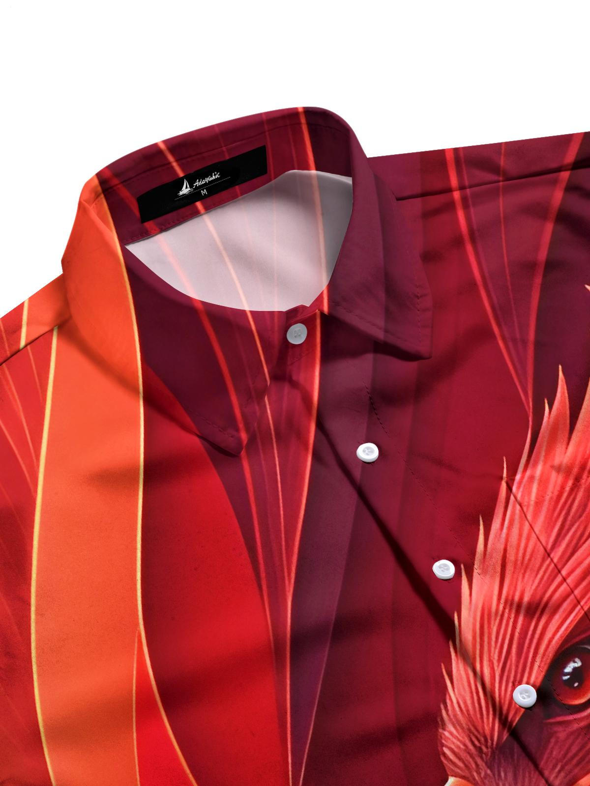 Bird Men's Pocket Short Sleeve Shirts