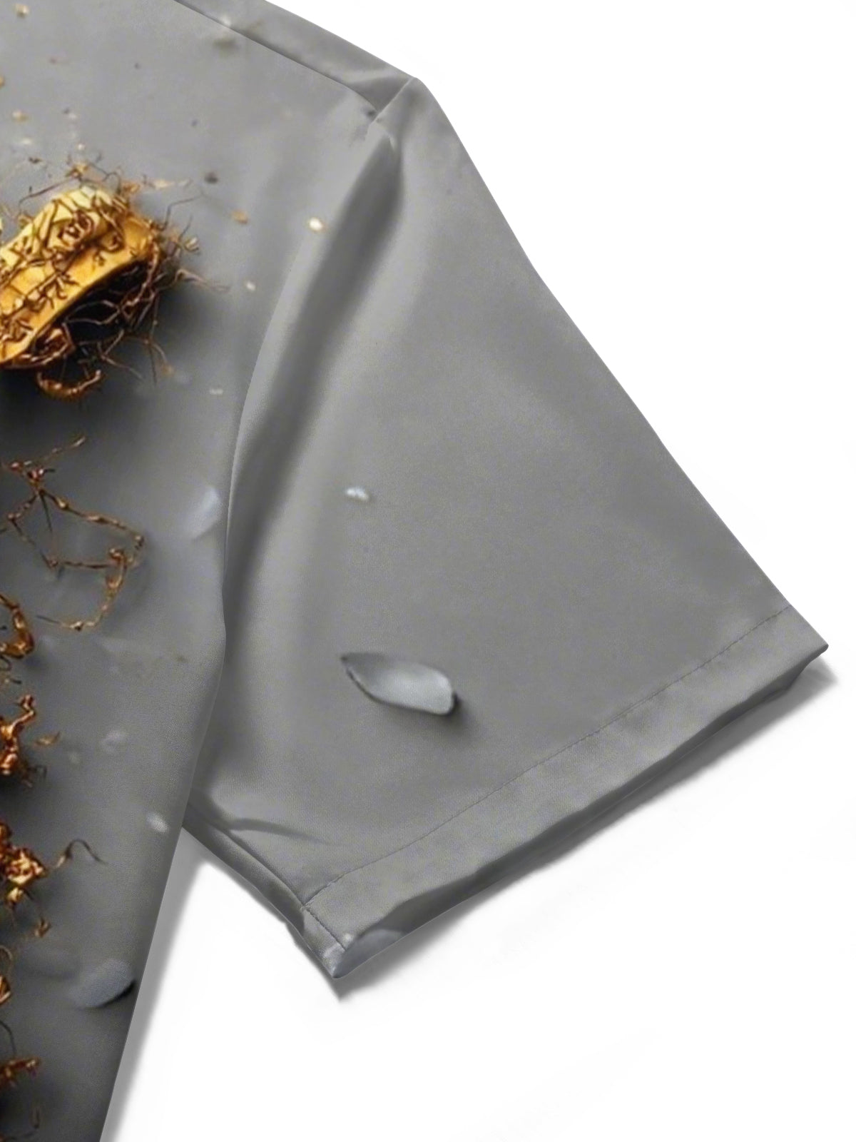 Skull Print Men's Pocket Short Sleeve Shirts