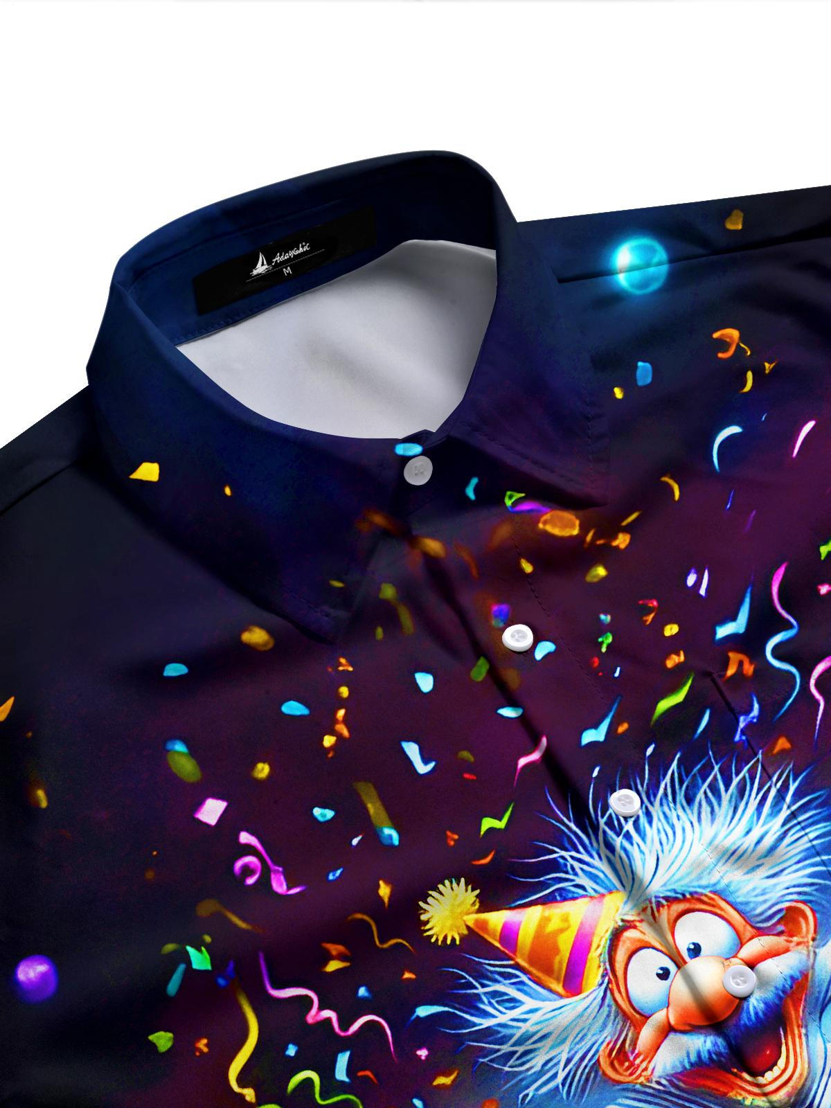 Fun Festive Ribbon Gifts Seniors Celebrate Men's Pocket Long Sleeve Shirts