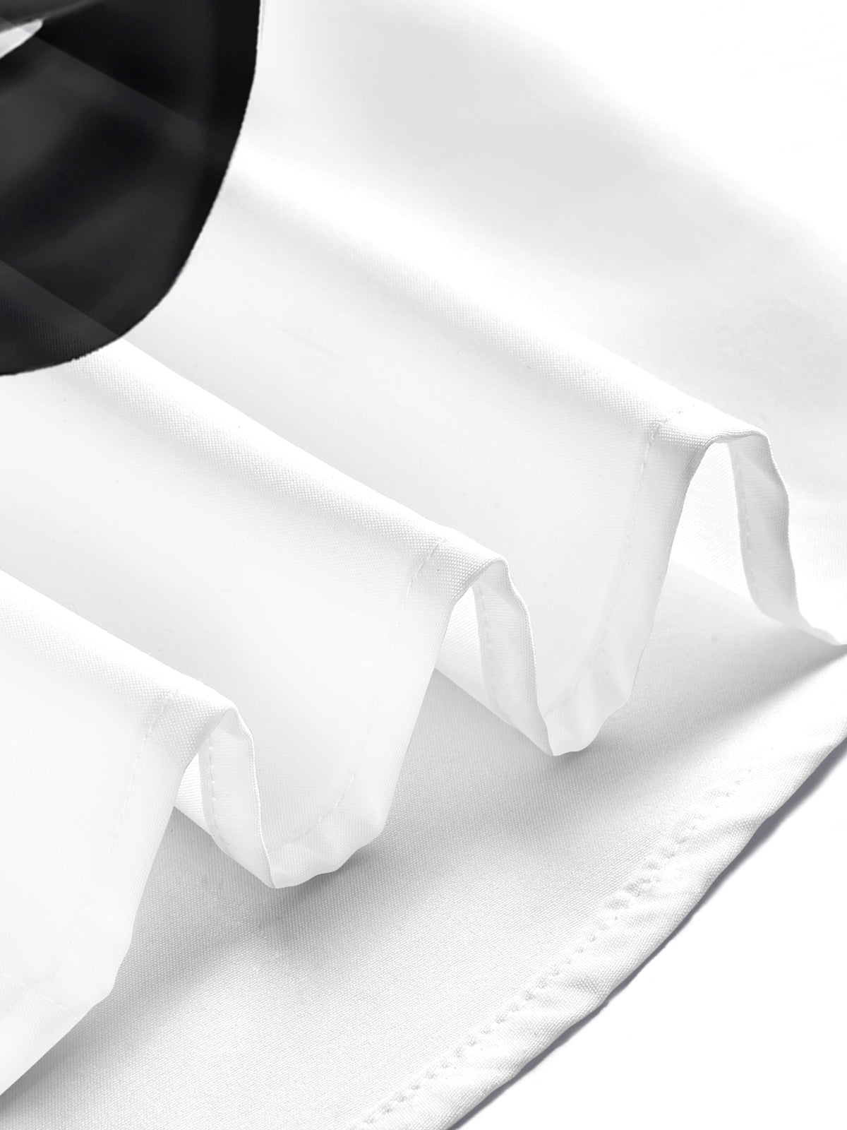 Black White Mask Print Men's Pocket Short Sleeve Shirts