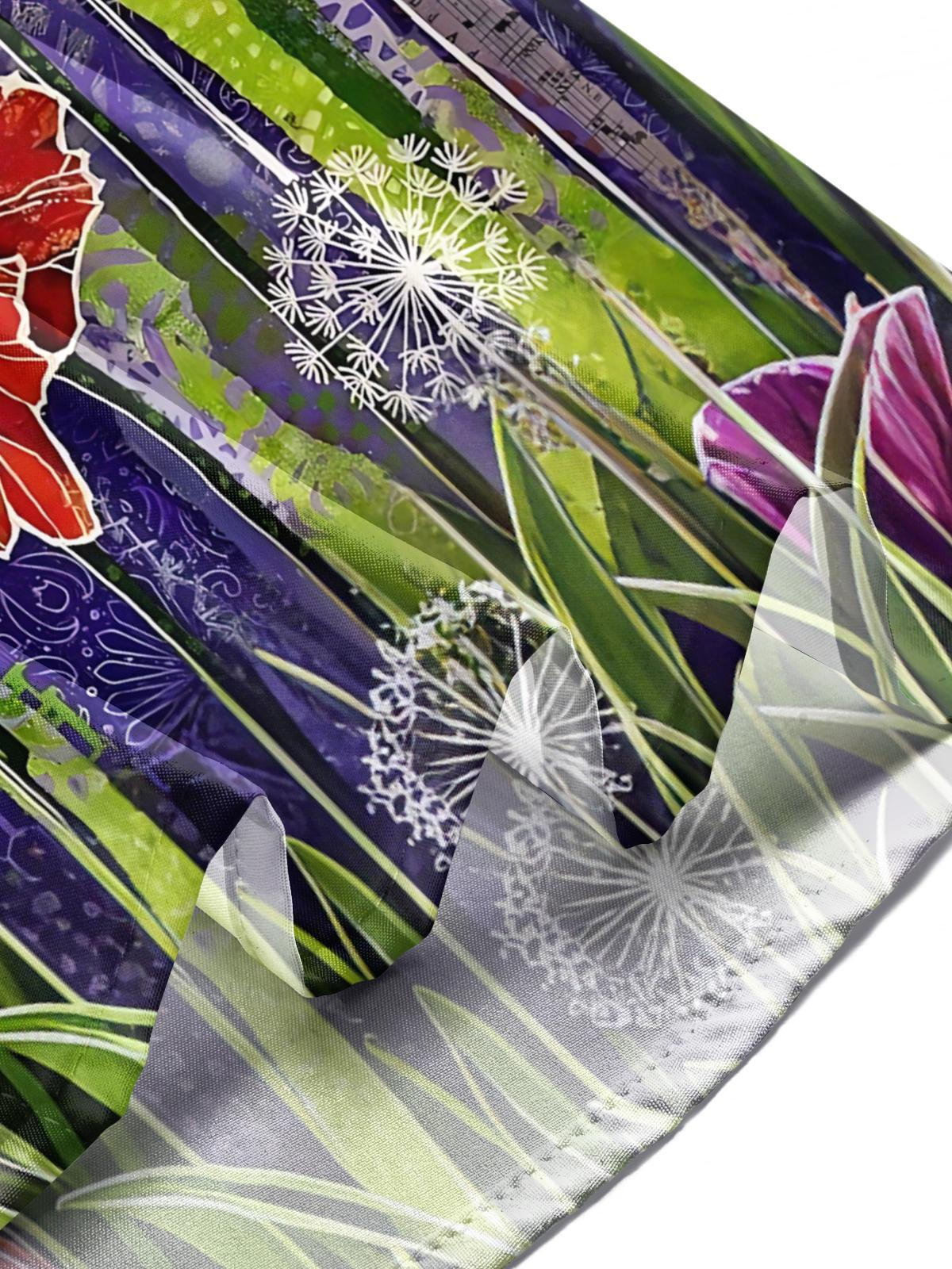 Floral Print Men's Pocket Short Sleeve Shirts