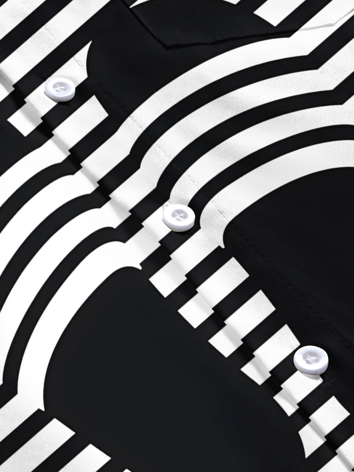 Striped Slipper Print Men's Pocket Short Sleeve Shirts