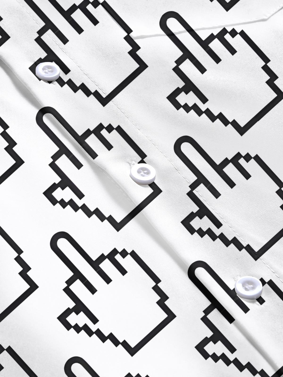 Art Print Men's Pocket Short Sleeve Shirts