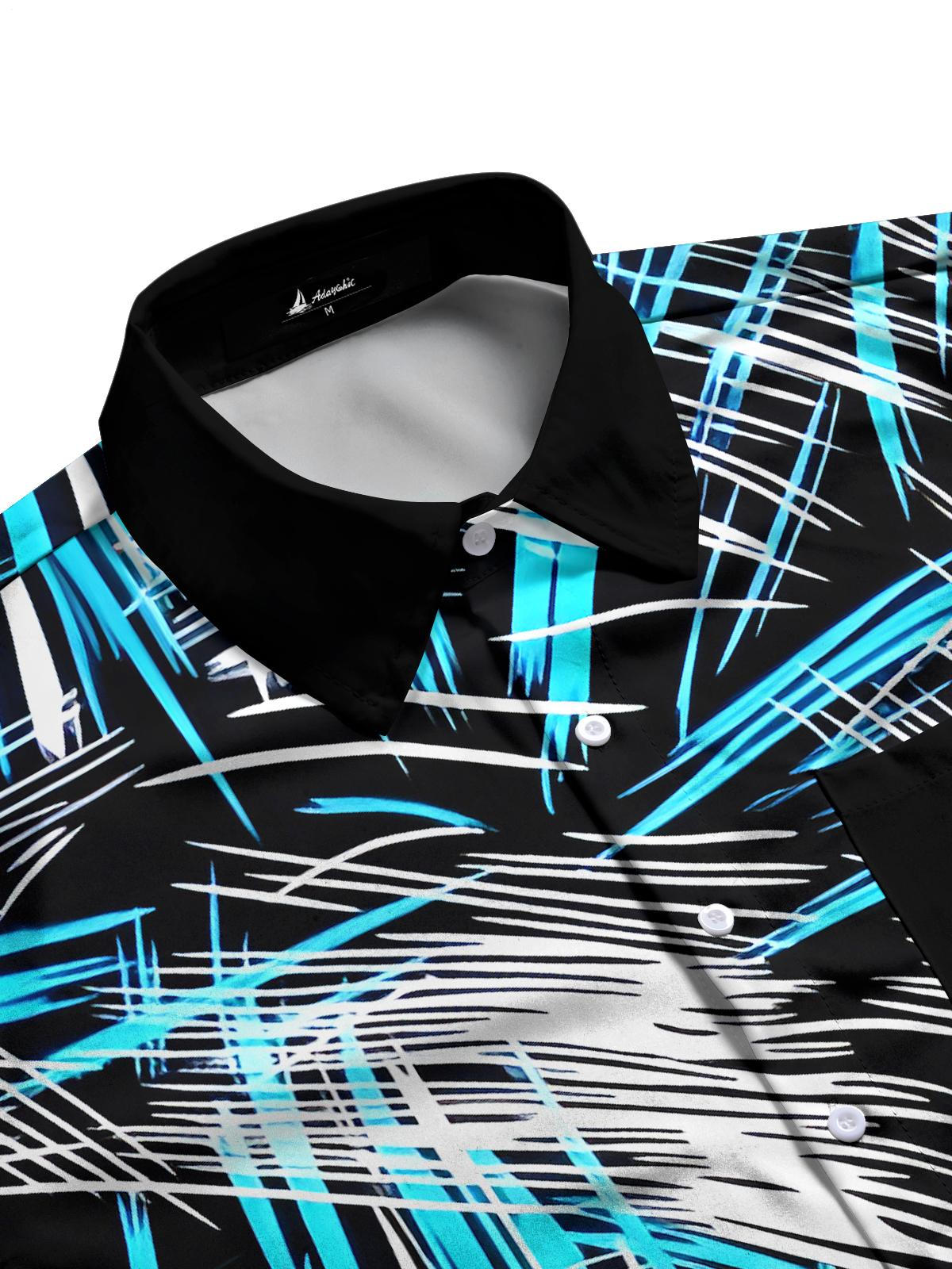 Geometry Men's Pocket Short Sleeve Shirts