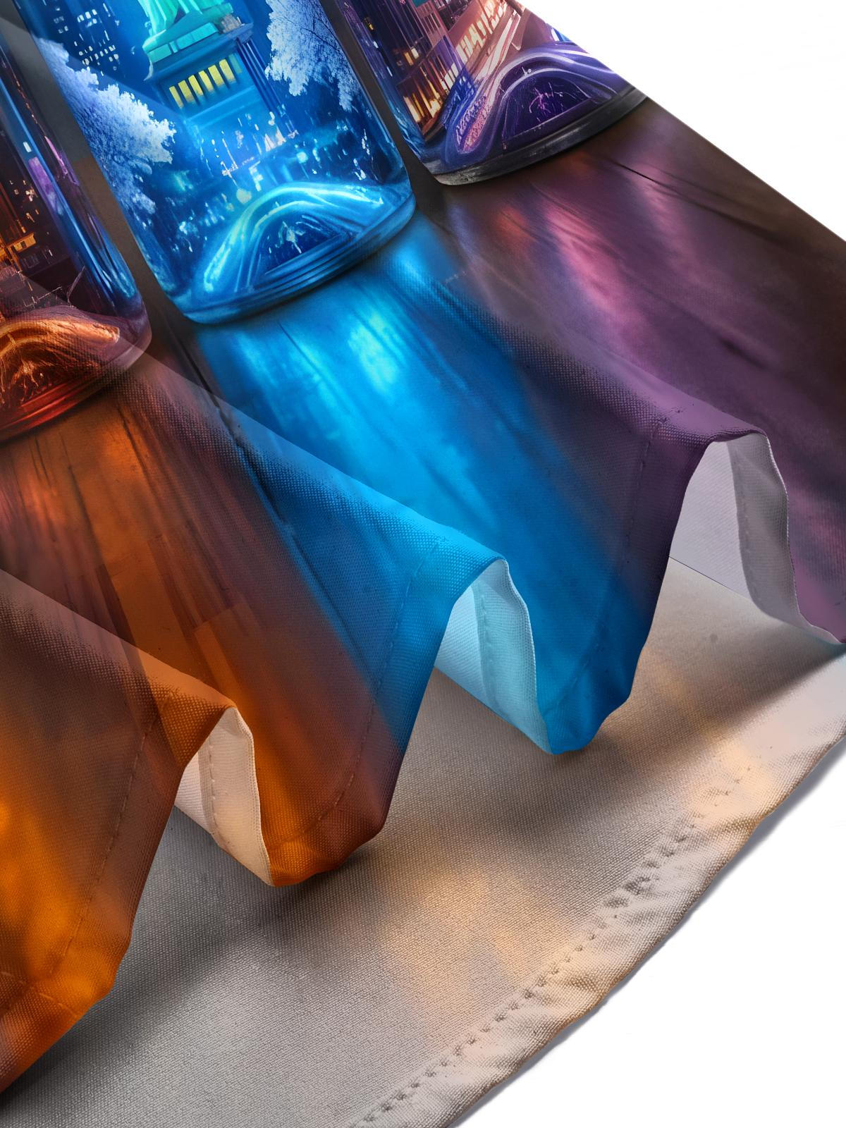 Bottle Place Famous Scenic Spot Men's Pocket Short Sleeve Shirts