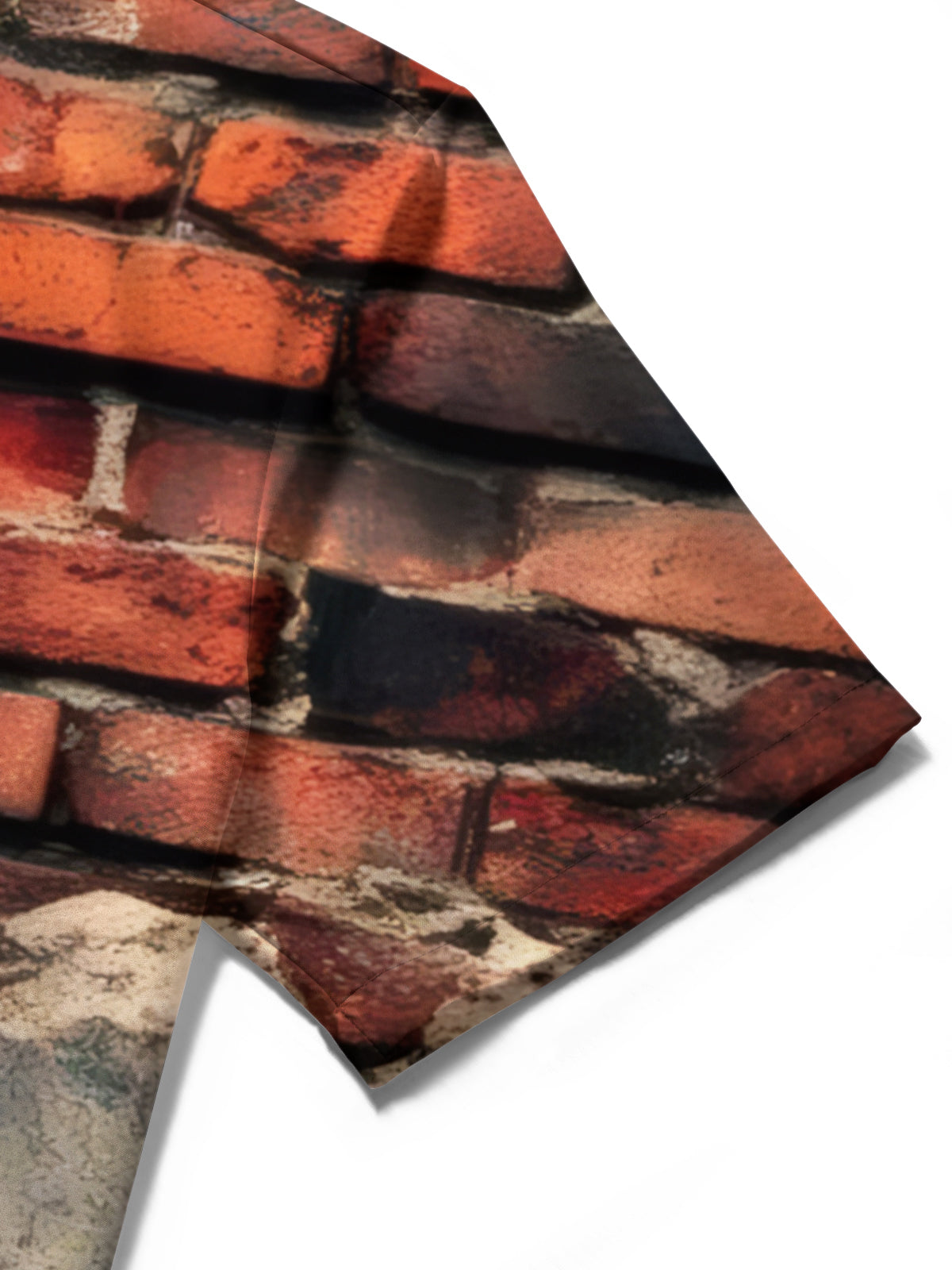 Wall Print Men's Pocket Short Sleeve Shirts