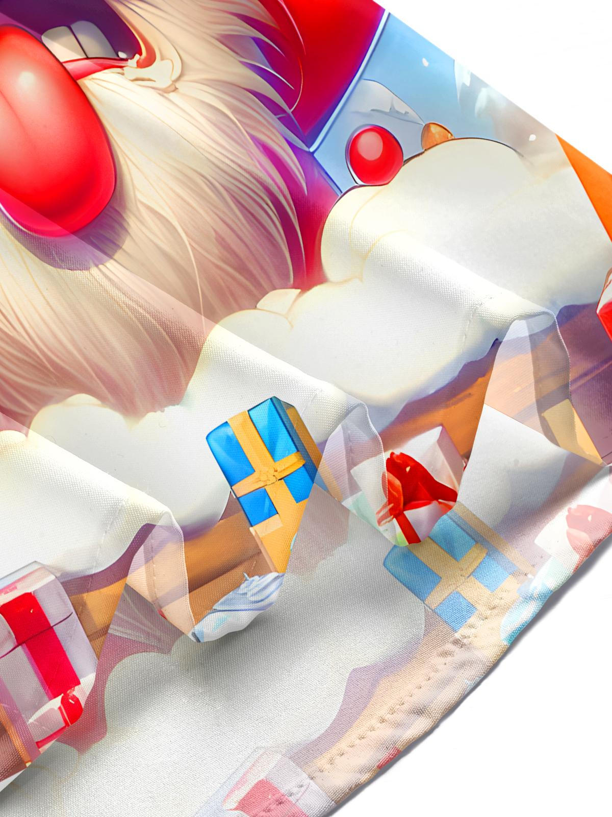 Funny Santa Claus Gifts Xmas Men's Pocket Short Sleeve Shirts