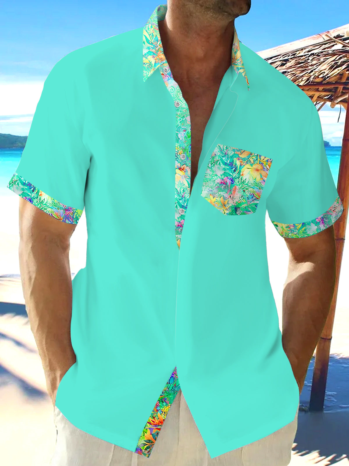 Leaf Men's Pocket Short Sleeve Shirts