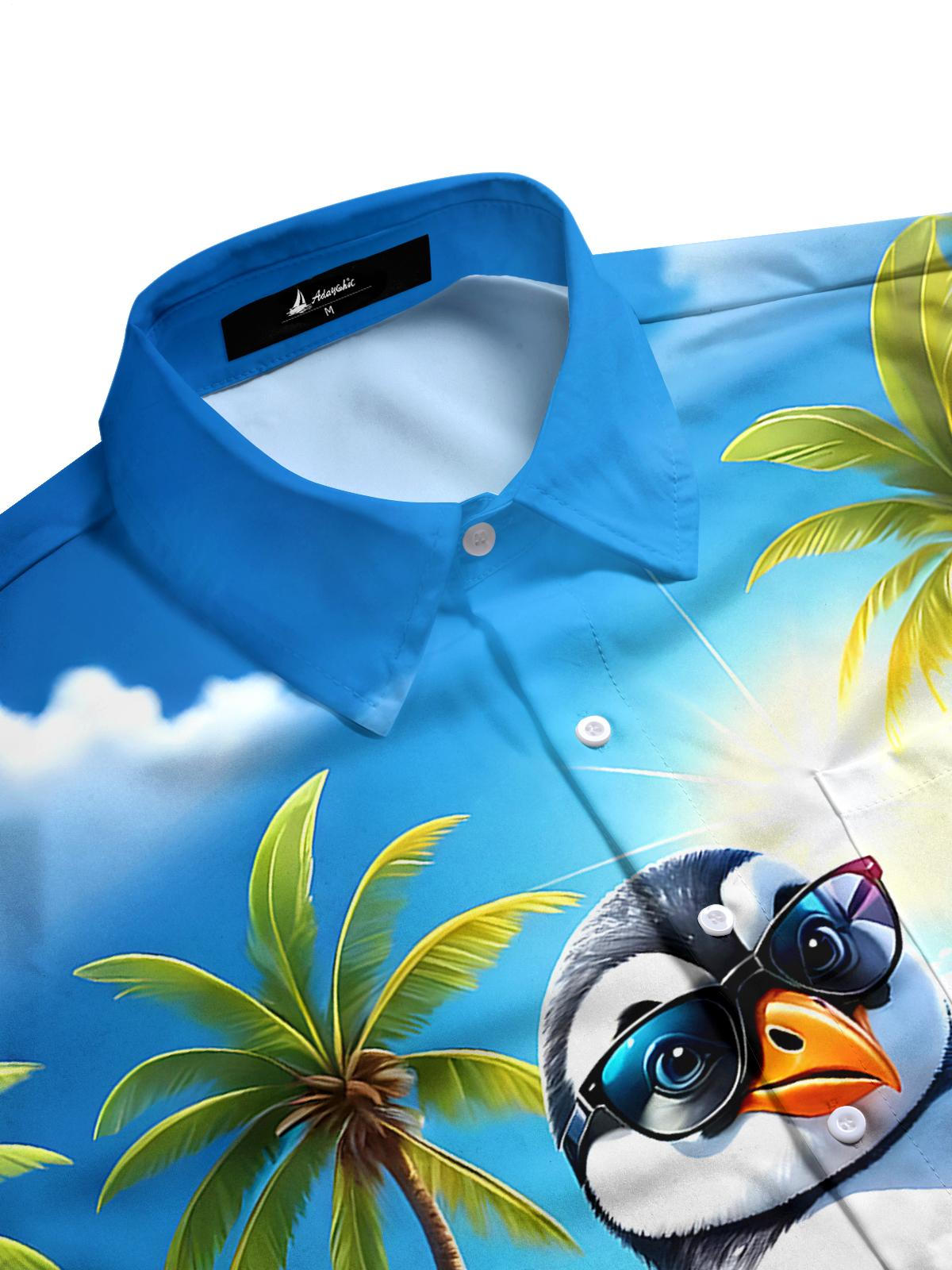 Hawaiian Penguin Men's Pocket Short Sleeve Shirts