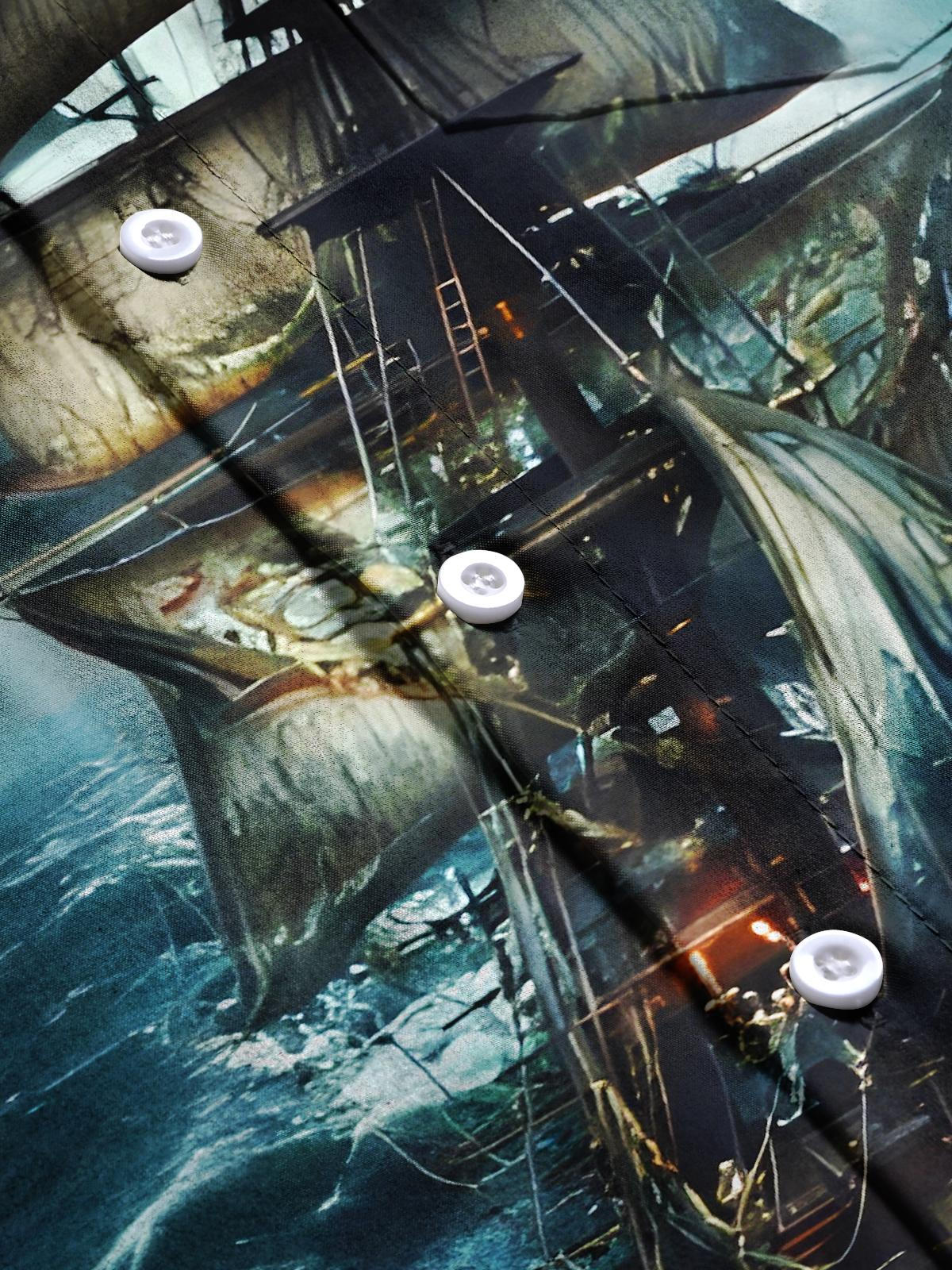 Boat Men's Pocket Short Sleeve Shirts