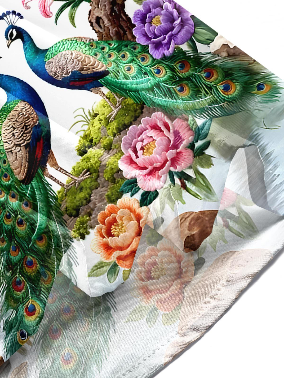 Peacock Men's Pocket Short Sleeve Shirts