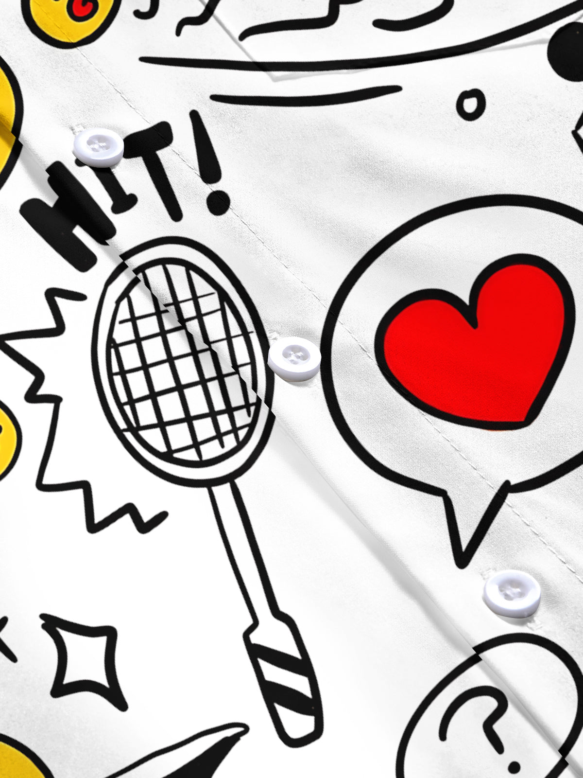 Graffiti Art Print Men's Pocket Short Sleeve Shirts