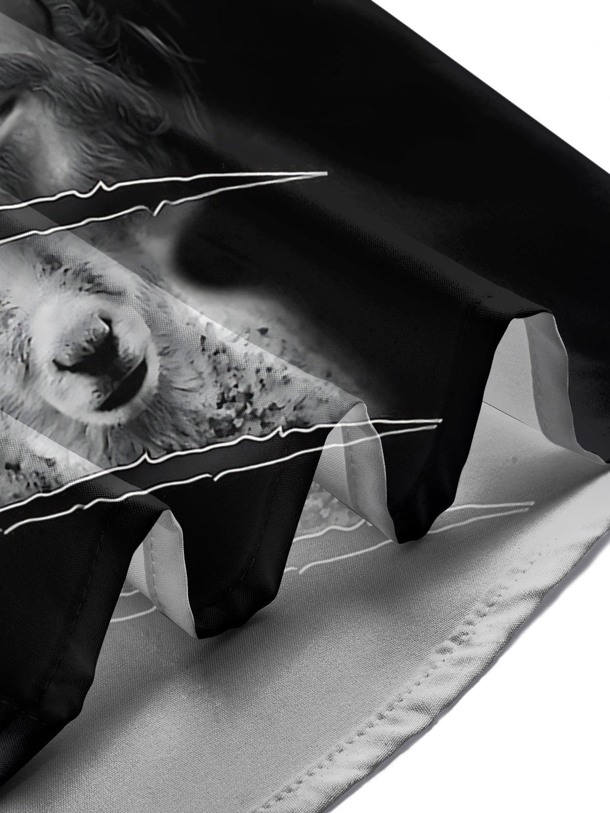 Christian Jesus Print Men's Pocket Short Sleeve Shirts