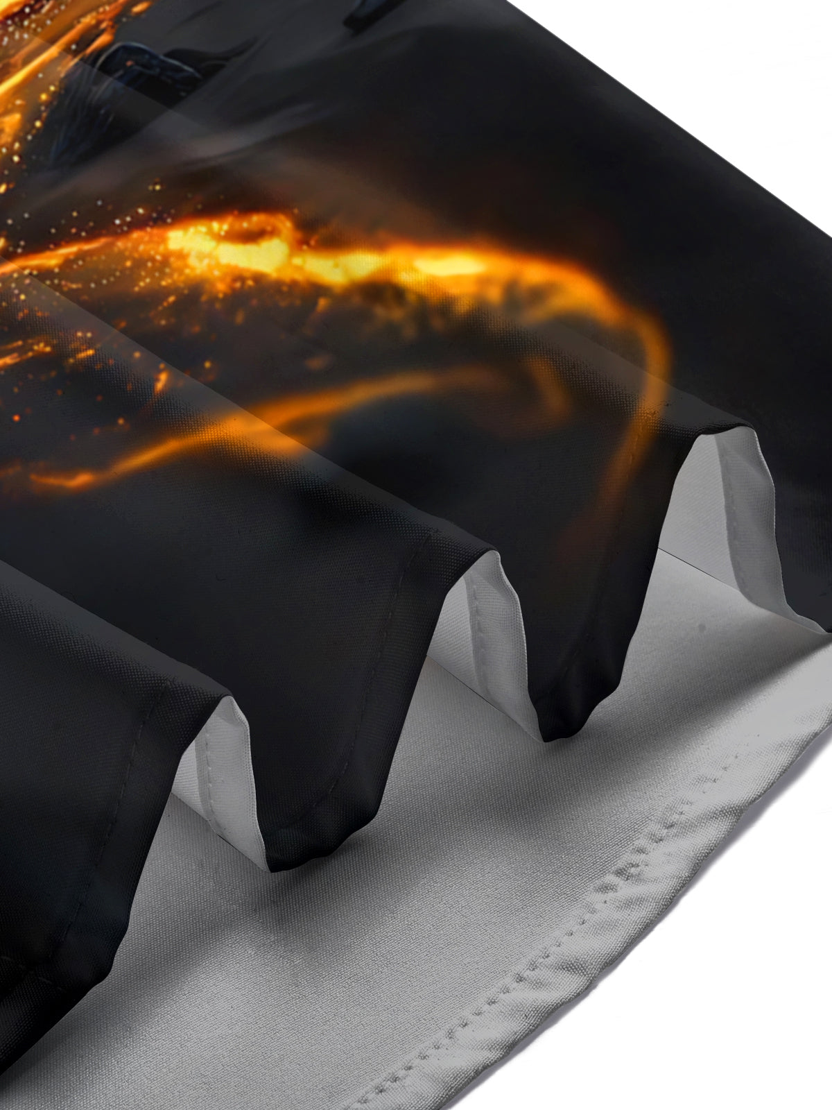 Ship Moon Print Men's Pocket Short Sleeve Shirts