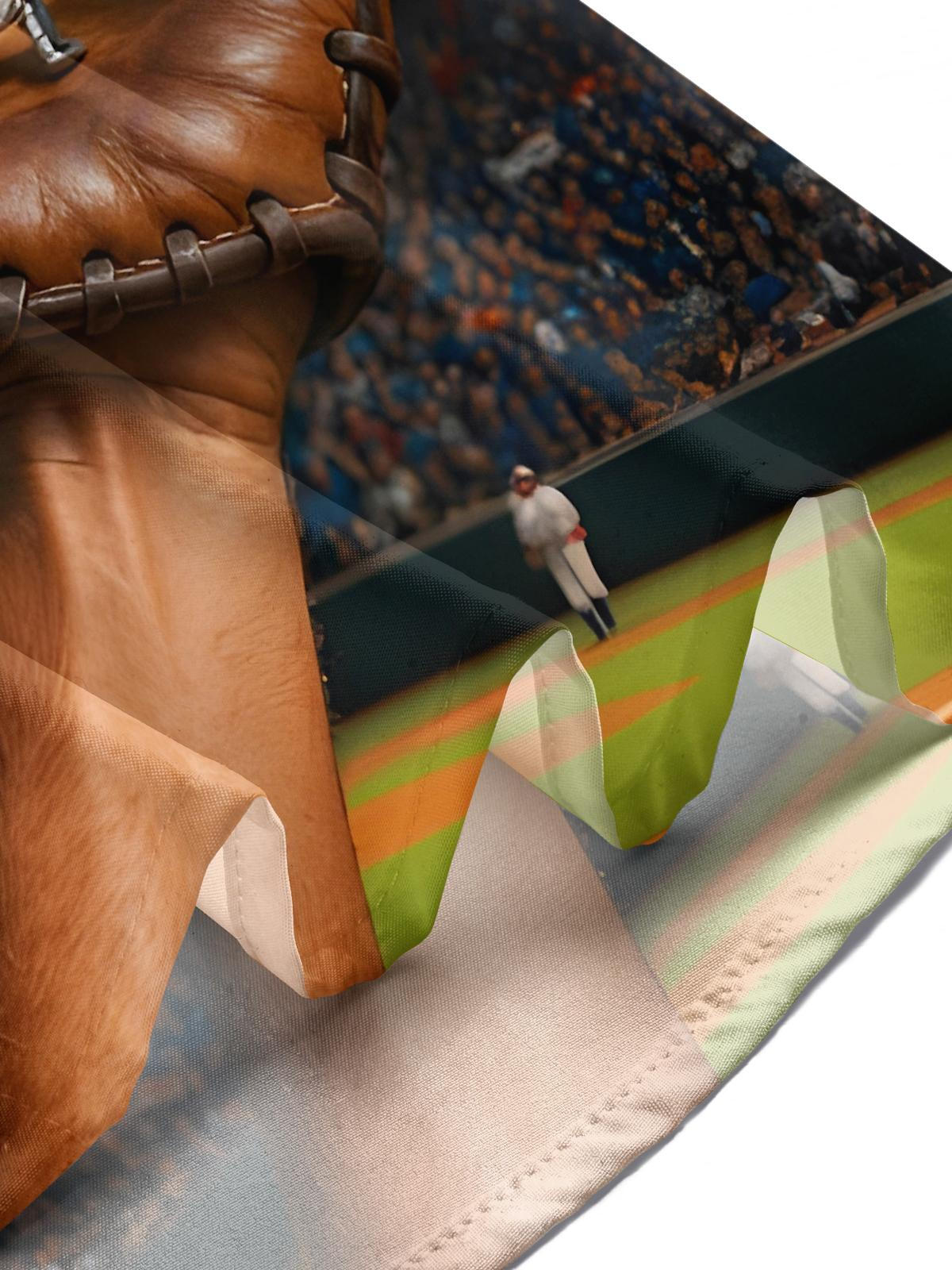 Fun Baseball Field Men's Pocket Short Sleeve Shirts