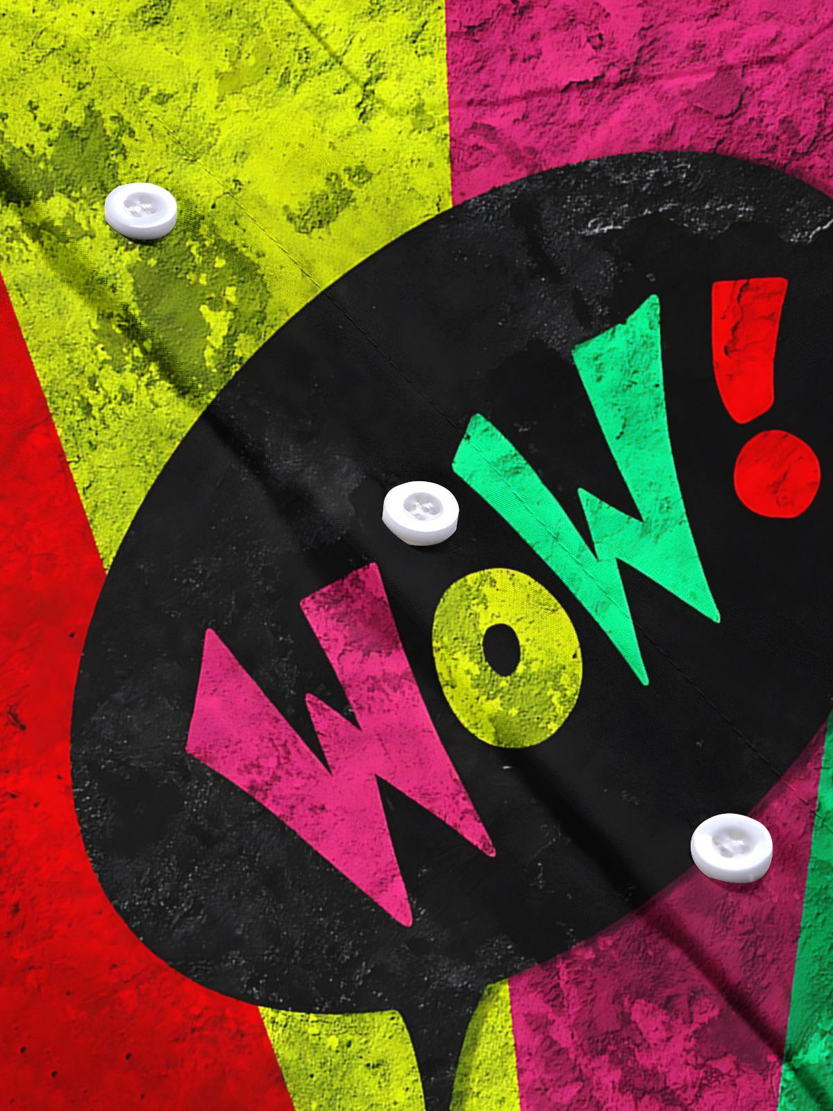 Wow Men's Pocket Short Sleeve Shirts