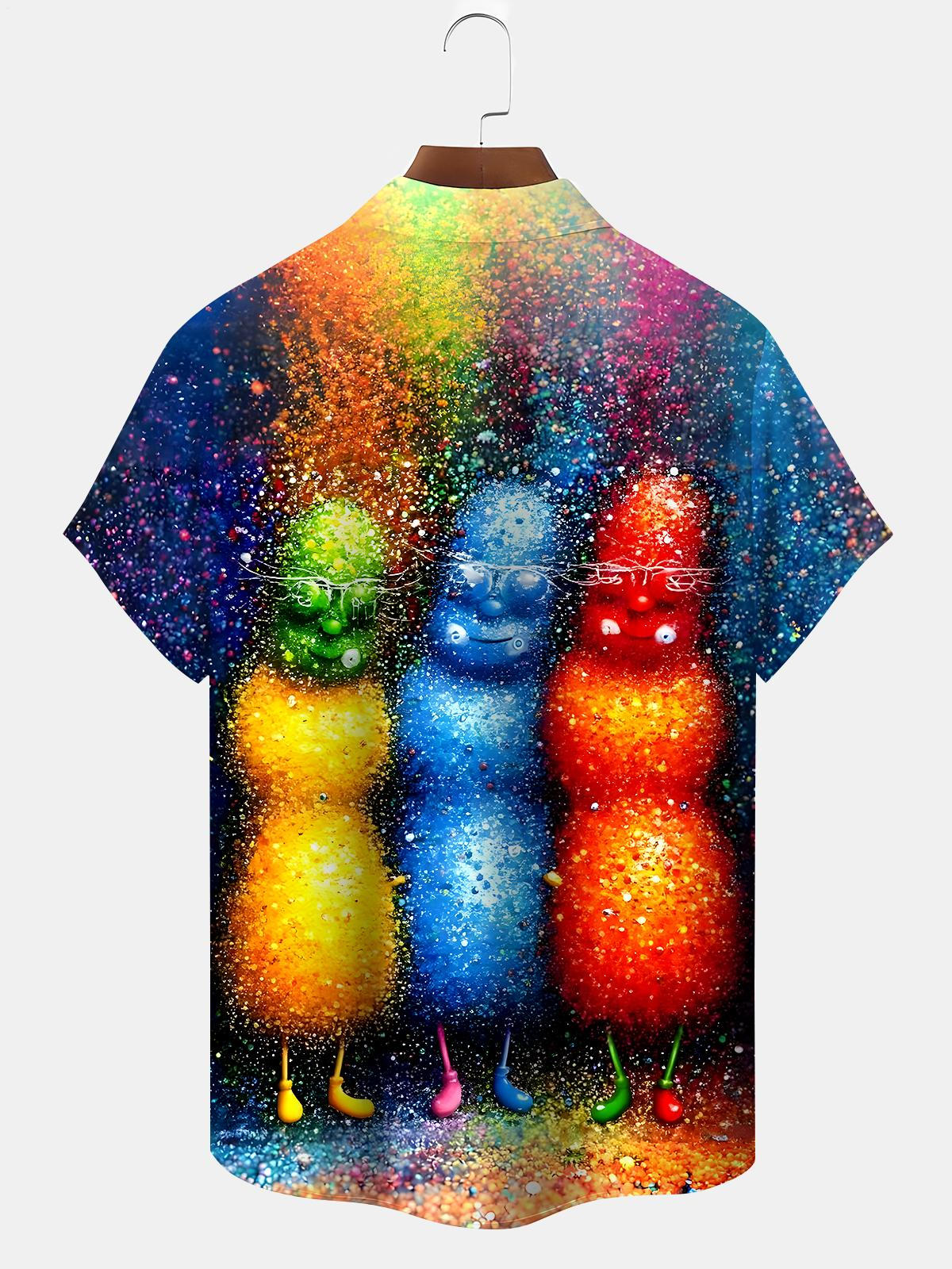 Funny Men's Pocket Short Sleeve Shirts