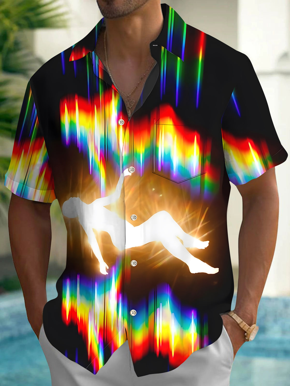 Art Men's Pocket Short Sleeve Shirts