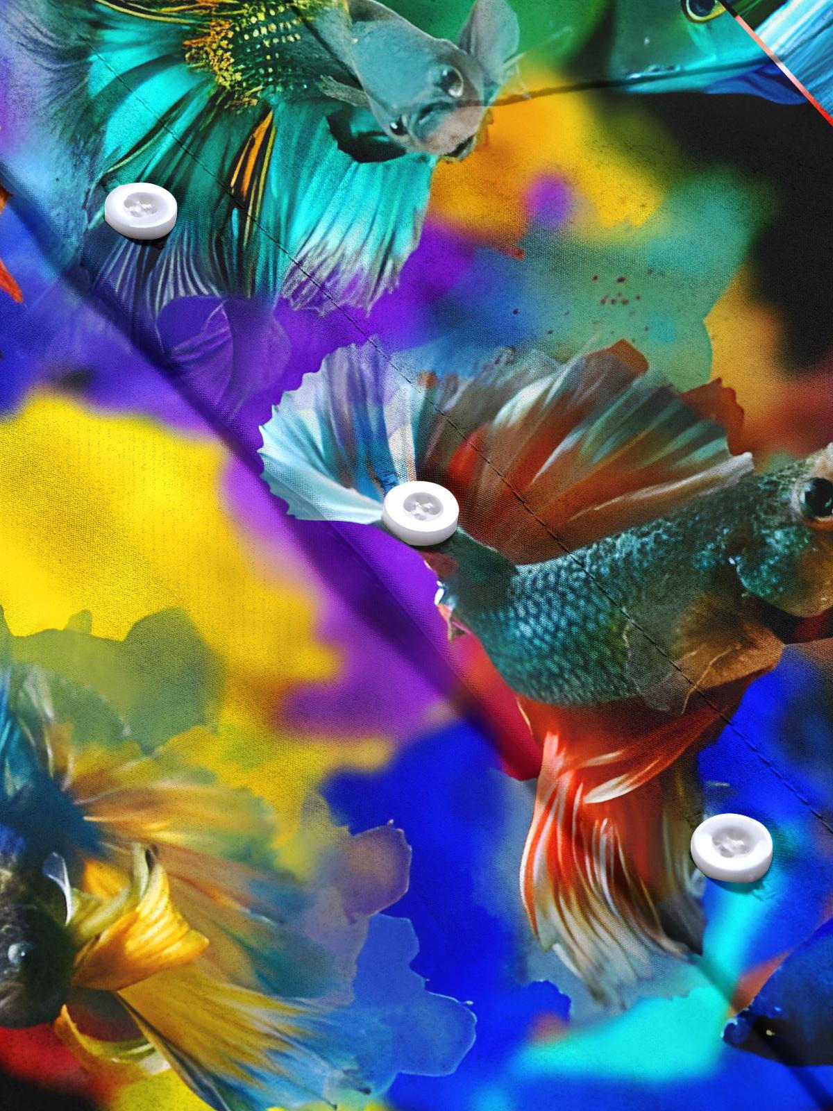 Fish Men's Pocket Short Sleeve Shirts