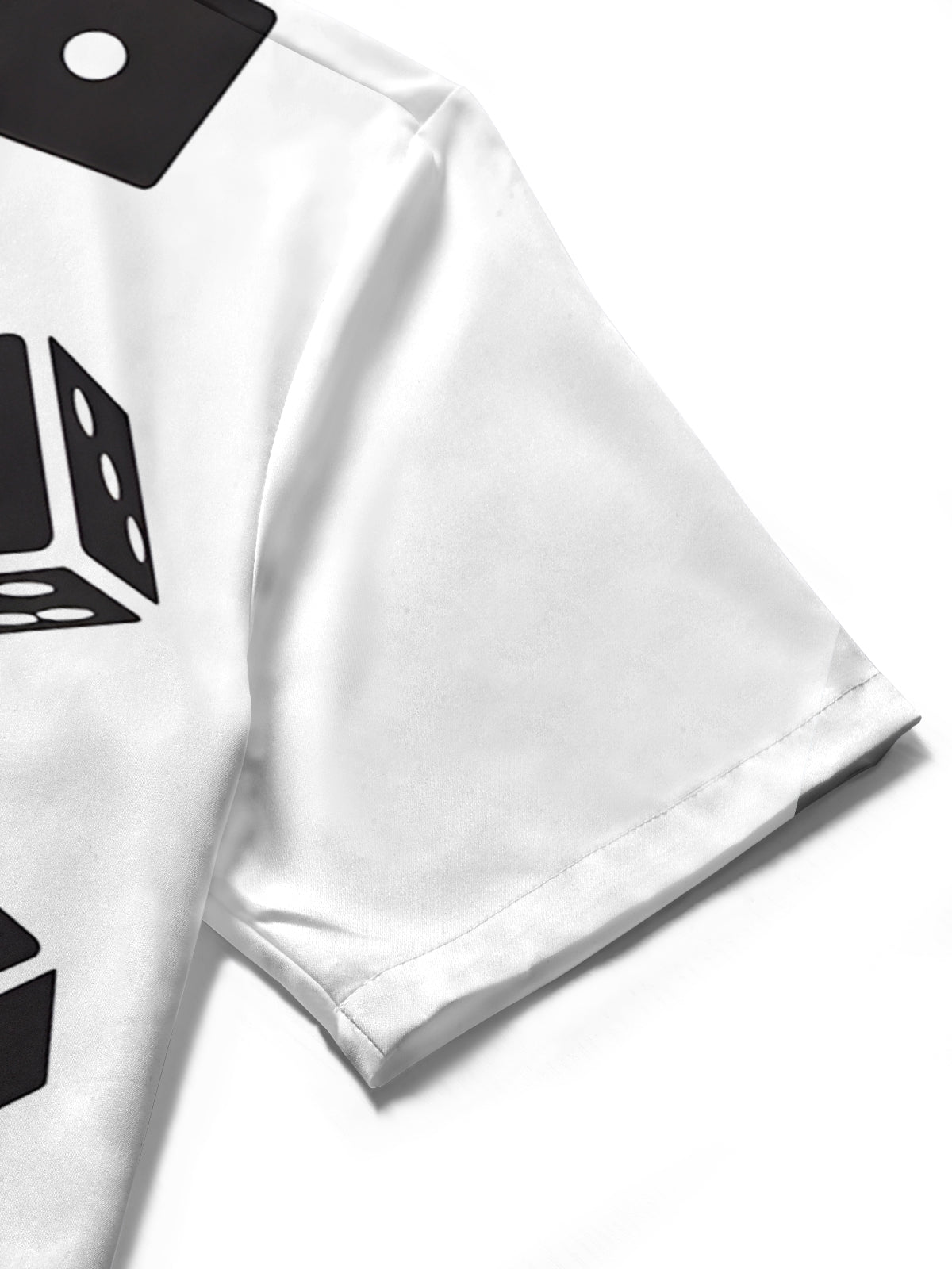 Dice Print Men's Pocket Short Sleeve Shirts