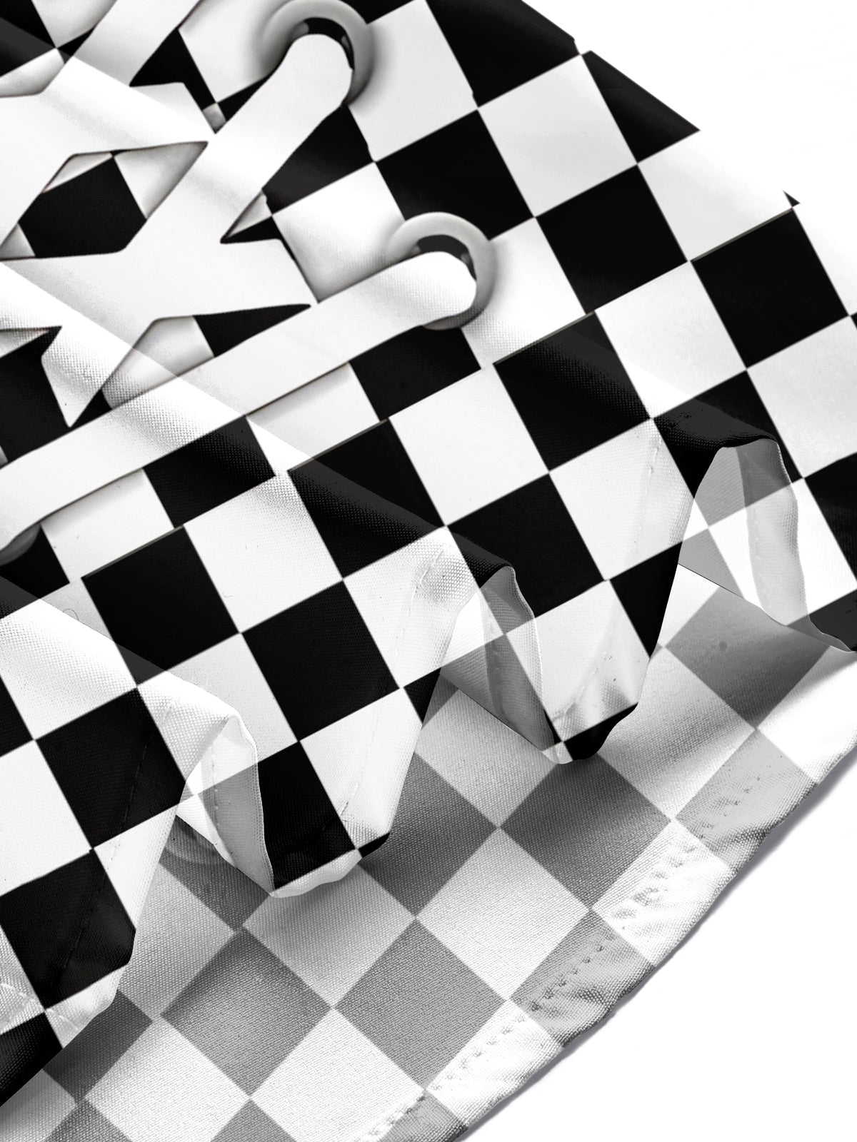 Shoelace Print Men's Pocket Short Sleeve Shirts