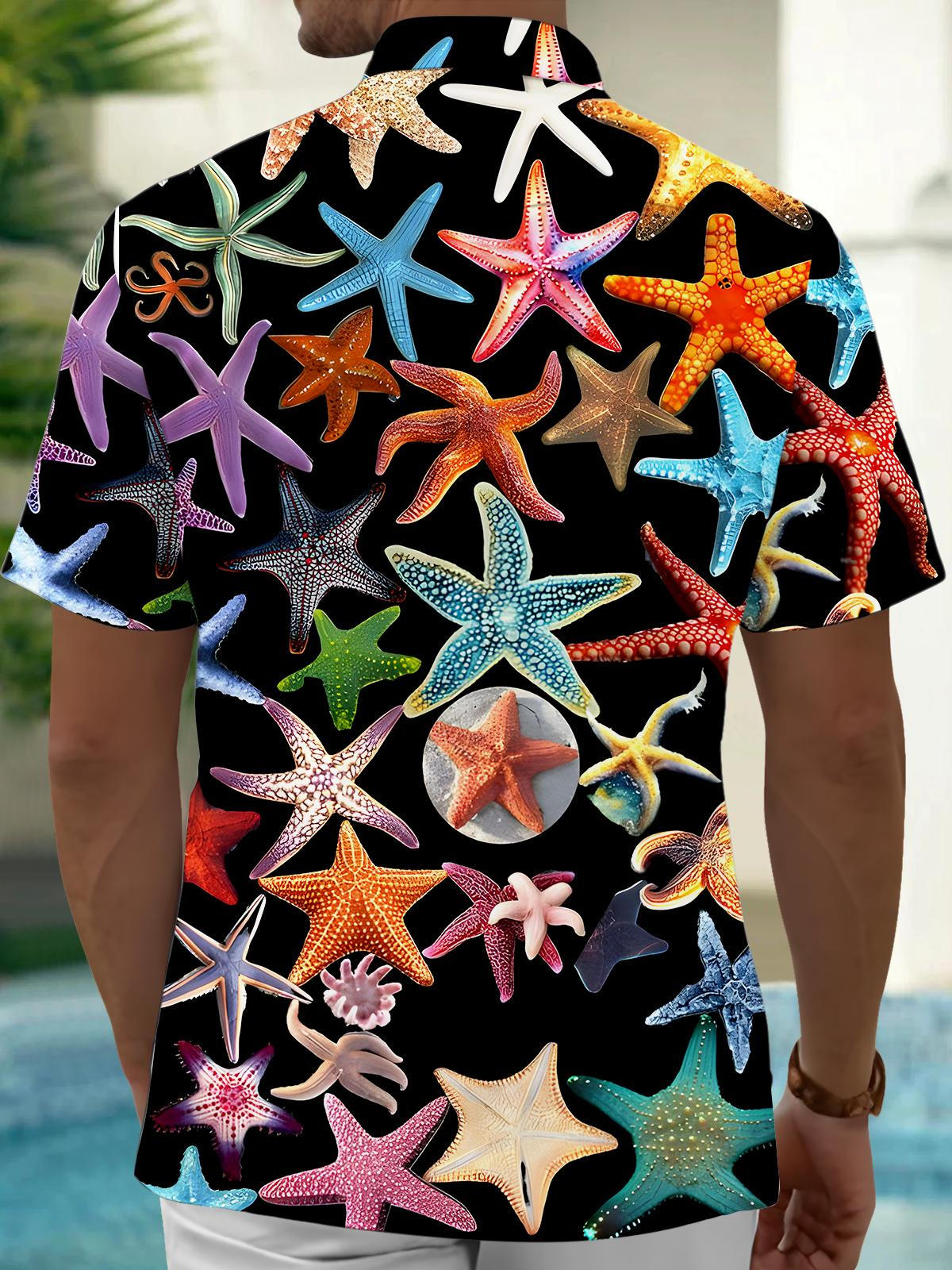 Starfish Men's Pocket Short Sleeve Shirts