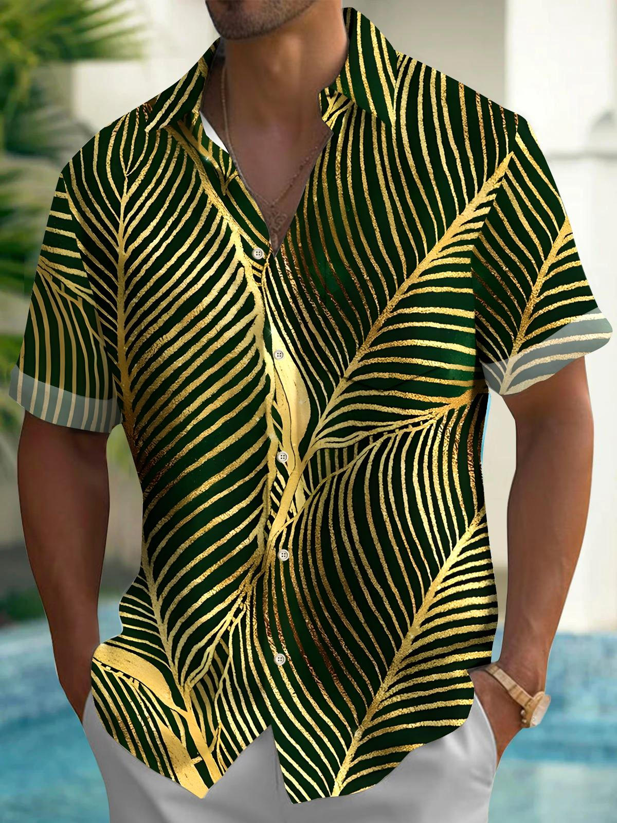 Leaf Men's Pocket Short Sleeve Shirts