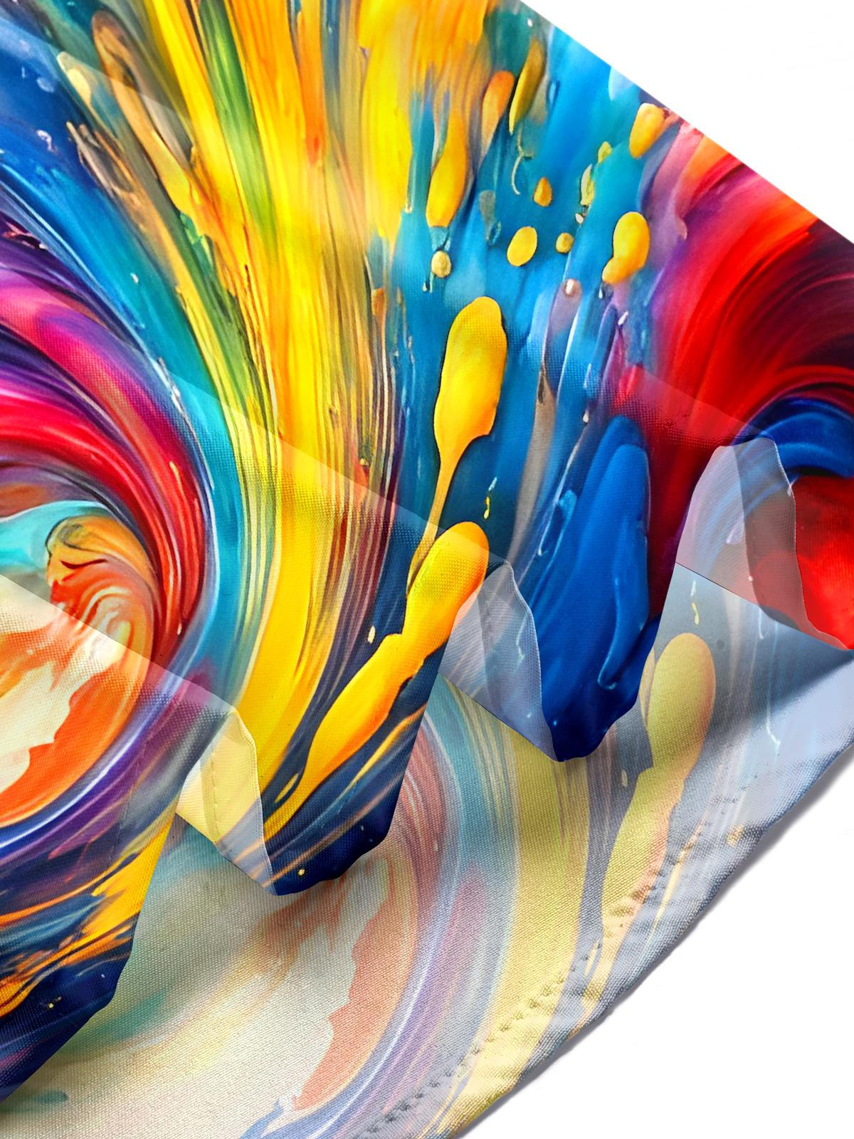 Abstract Men's Pocket Long Sleeve Shirts