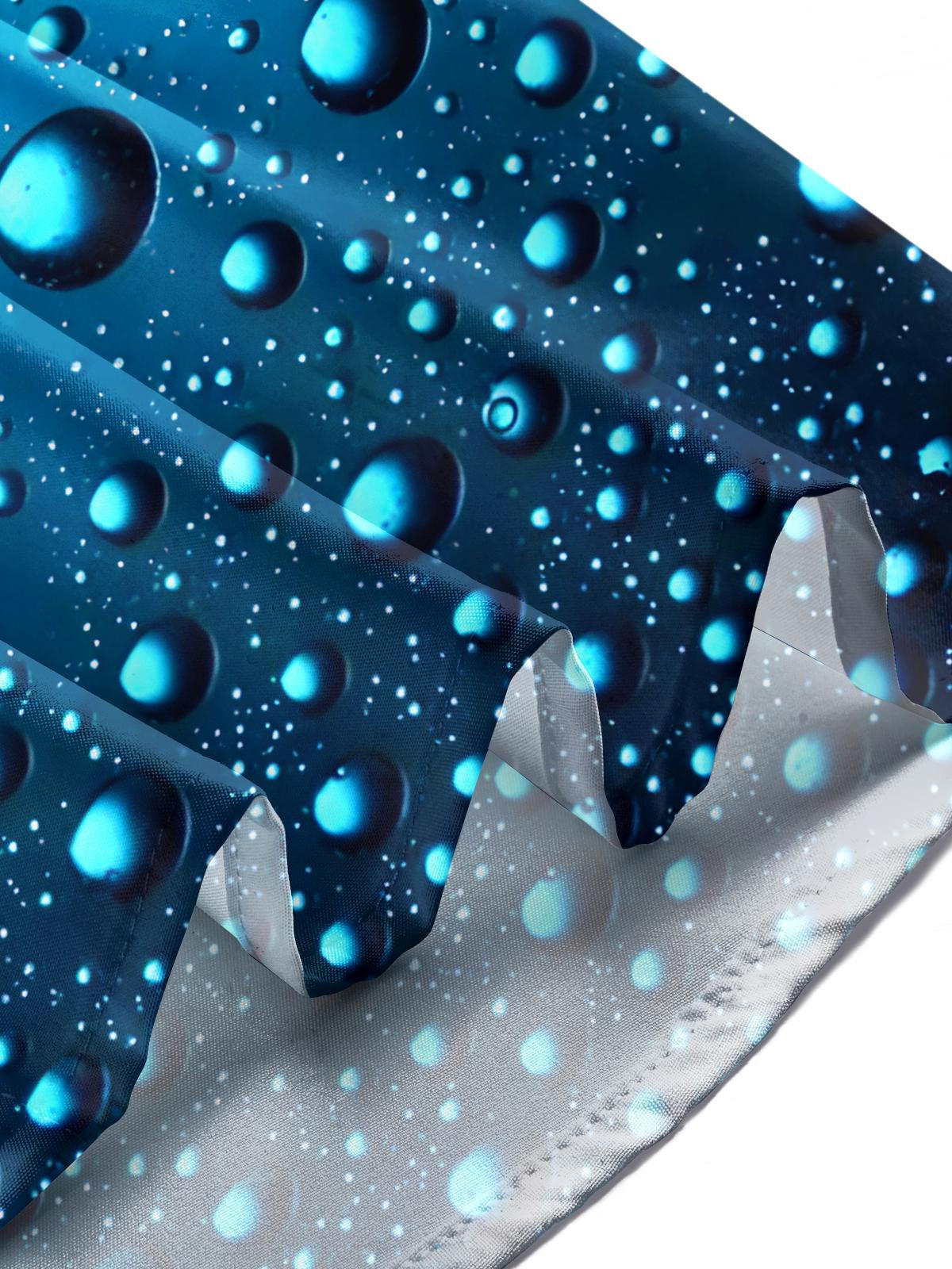 Water Drop Men's Pocket Short Sleeve Shirts