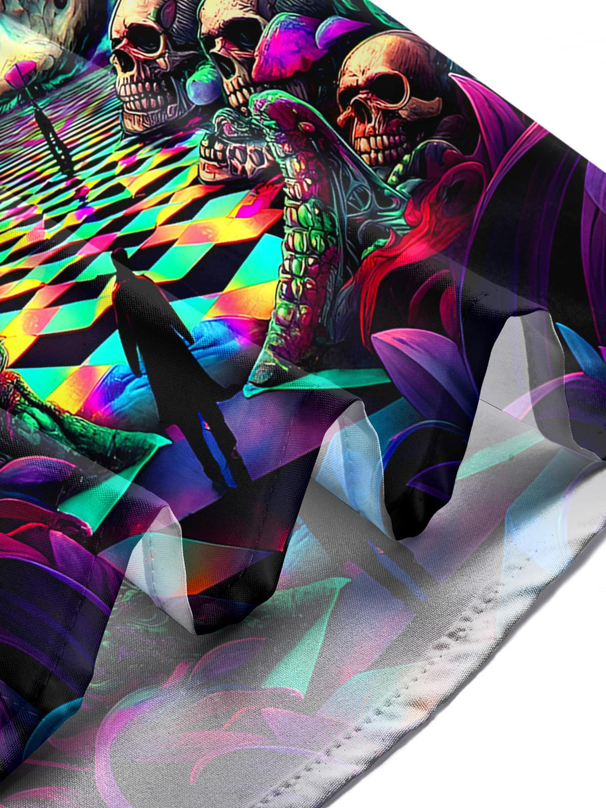 Skull Men's Pocket Long Sleeve Shirts