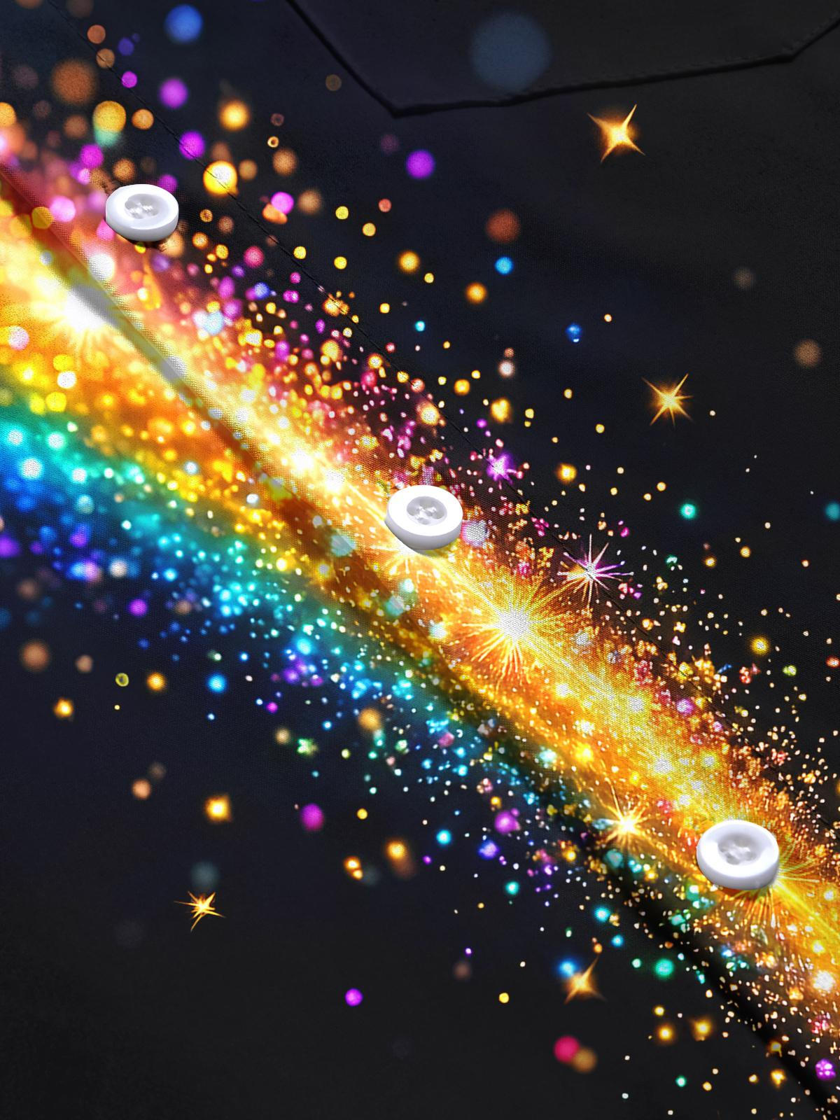 Tie Dye Men's Pocket Short Sleeve Shirts