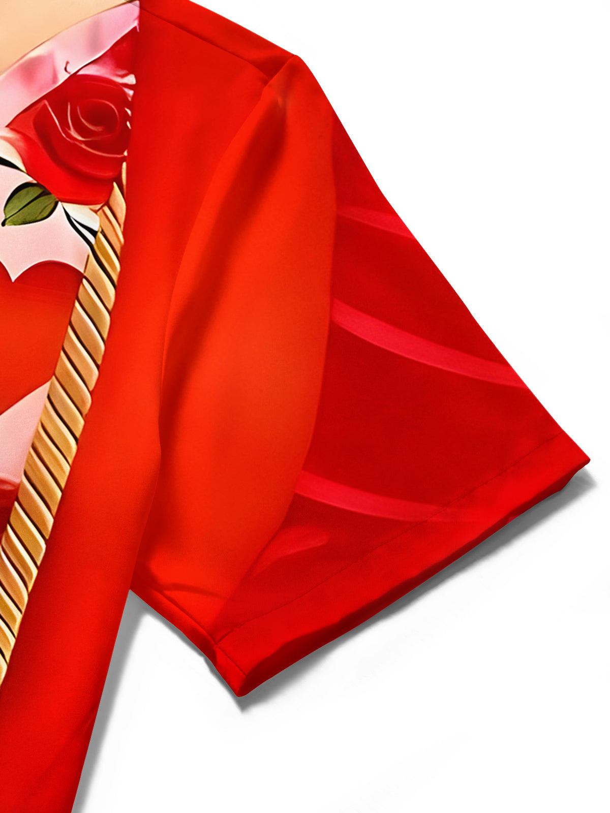 Funny Valentine's Day Costume Men's Pocket Short Sleeve Shirts