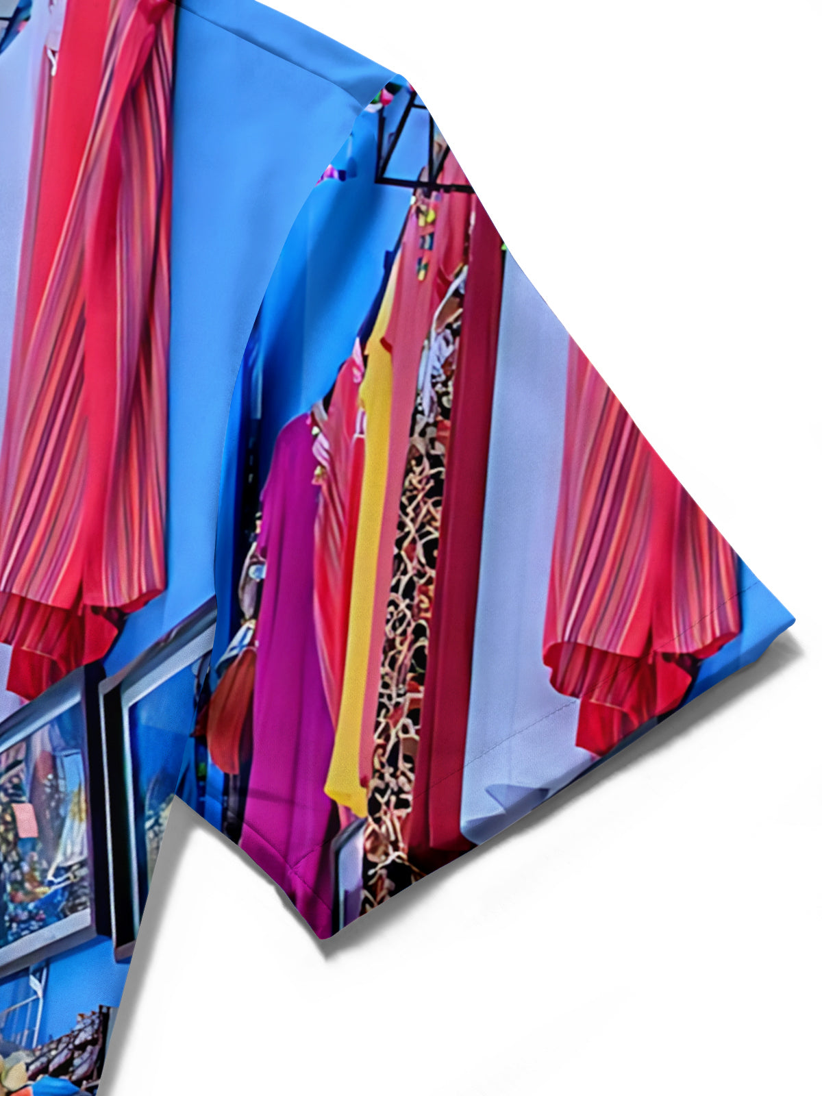 Street Print Men's Pocket Short Sleeve Shirts