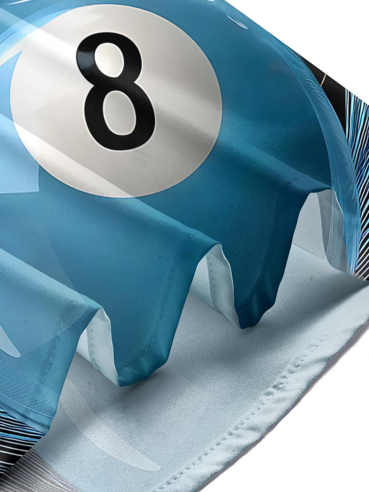 Billiards Print Men's Pocket Short Sleeve Shirts